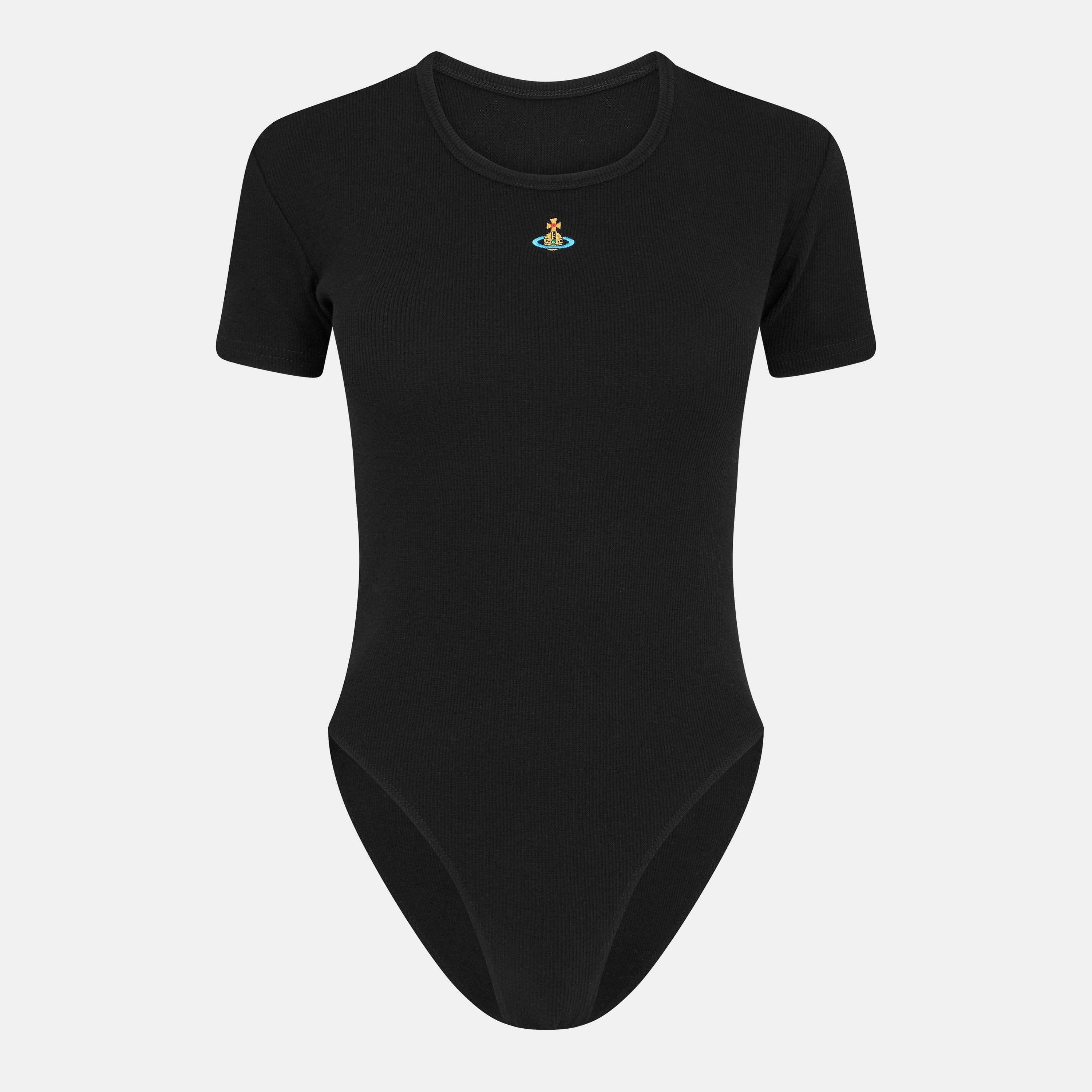 Black - Vivienne Westwood - Women's Viv Logo Bodysuit - 1