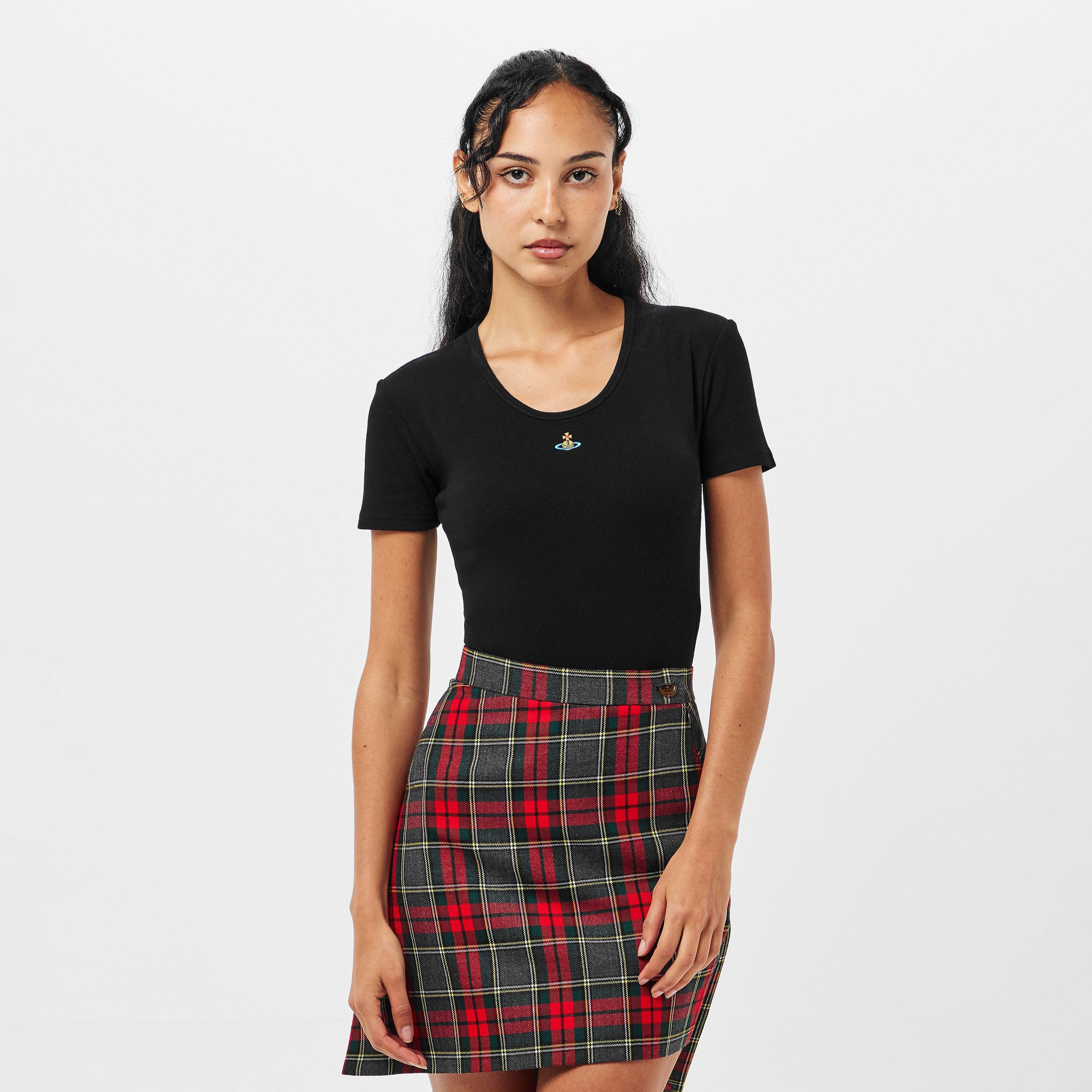 Black - Vivienne Westwood - Women's Viv Logo Bodysuit - 3