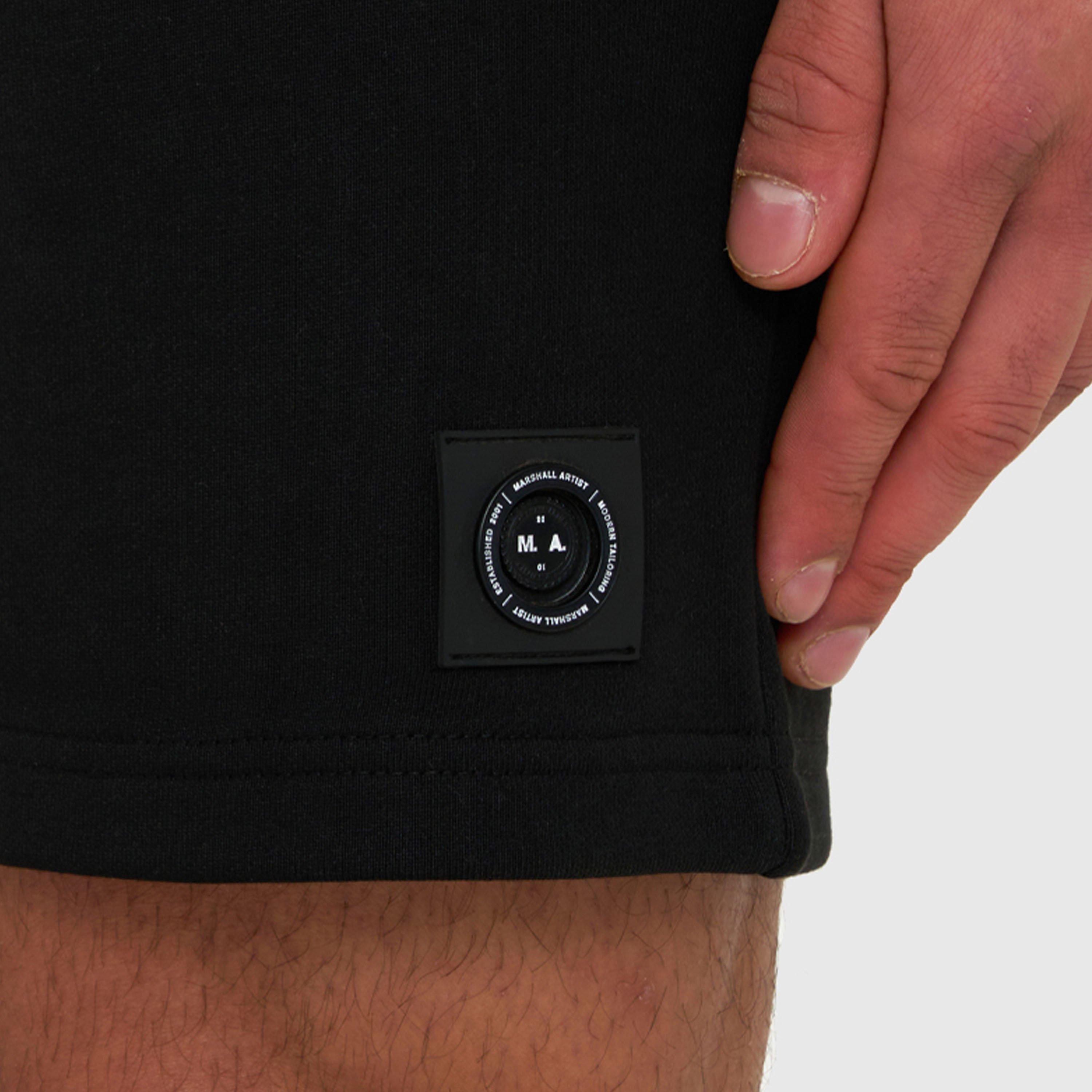 Schwarz - Marshall Artist - Drawstring Logo Patch Chino Shorts - 5