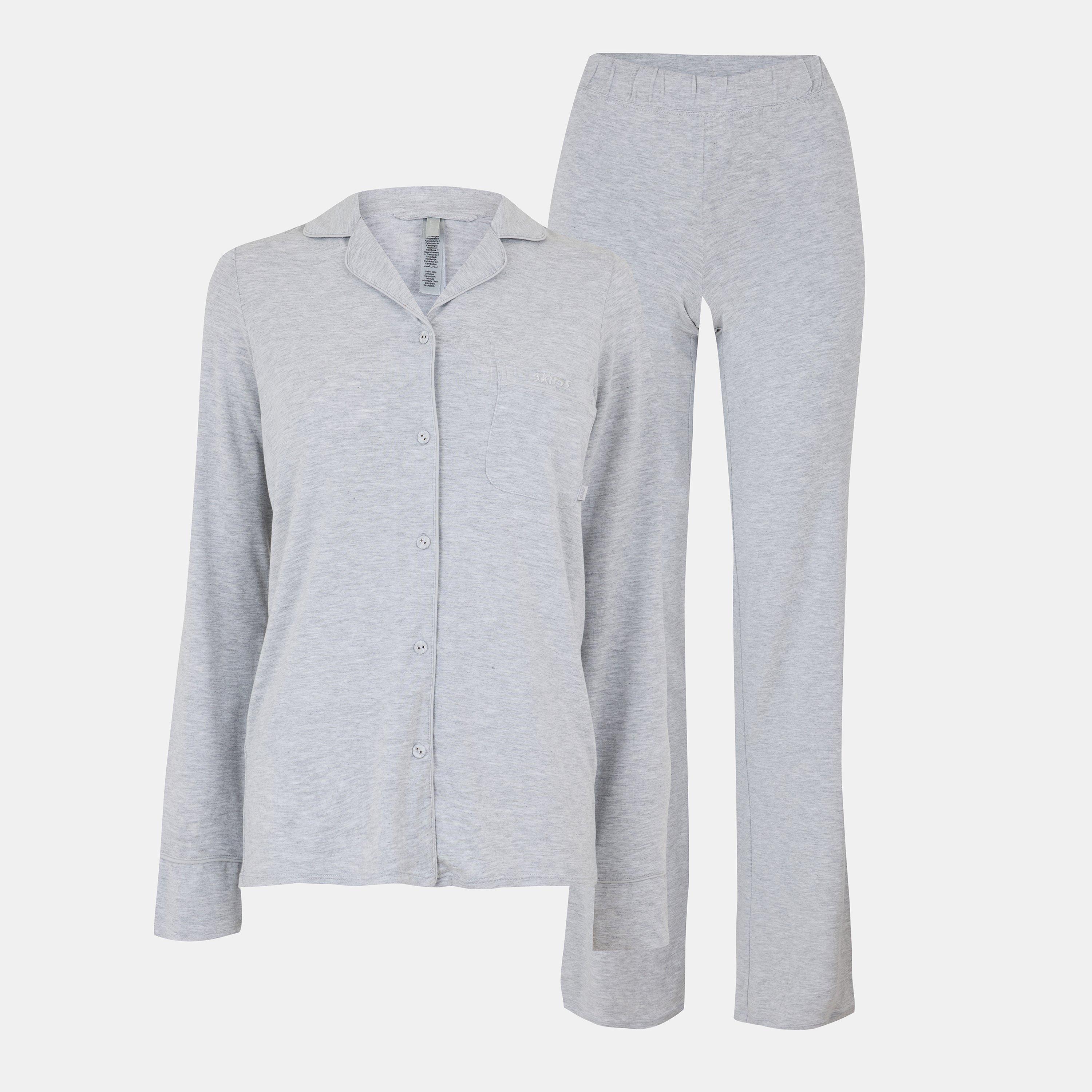 SKIMS Womens Soft Lounge Sleep Set - L Heather Grey - Size 16 (XL)