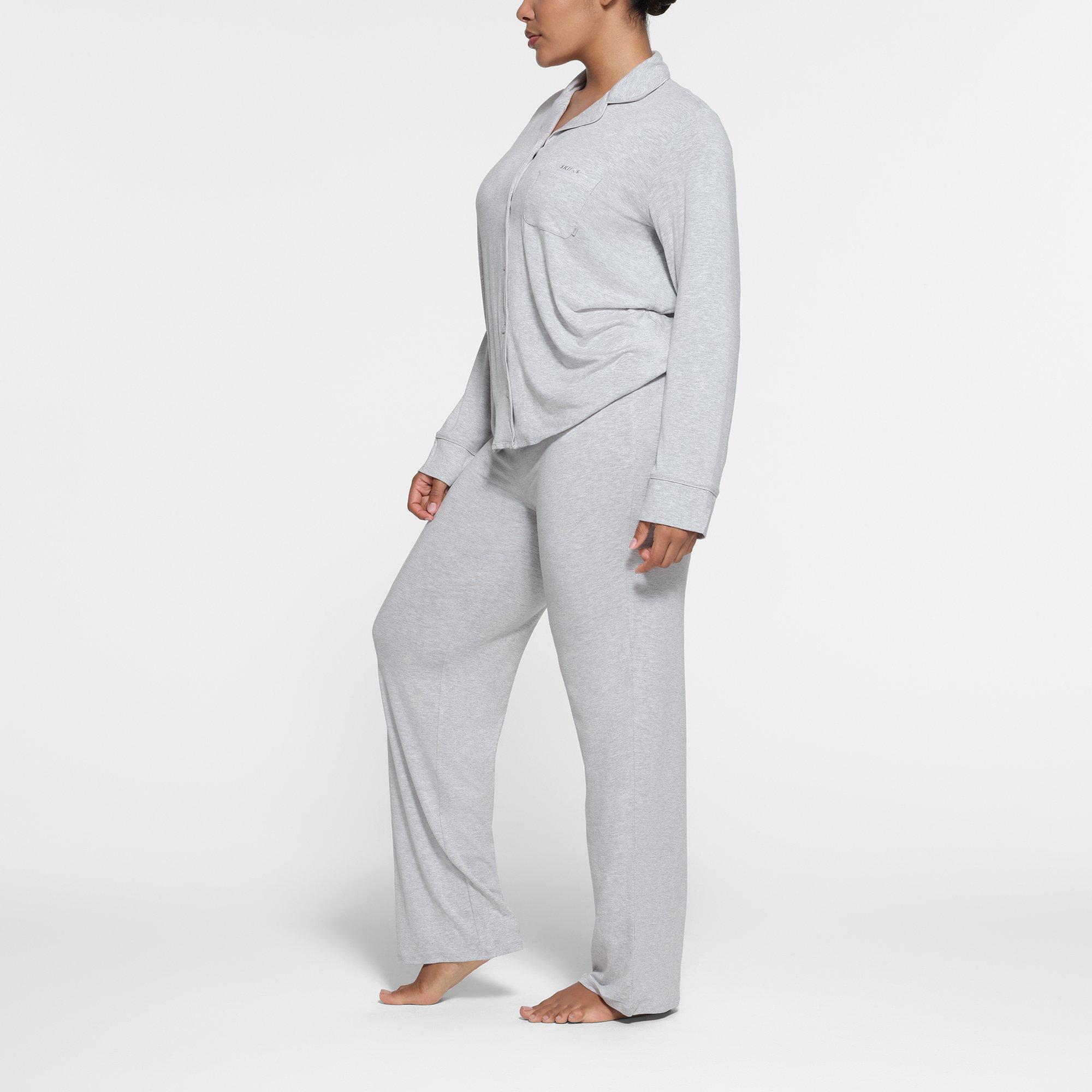 L Heather Grey - SKIMS - Womens Soft Lounge Sleep Set - 5