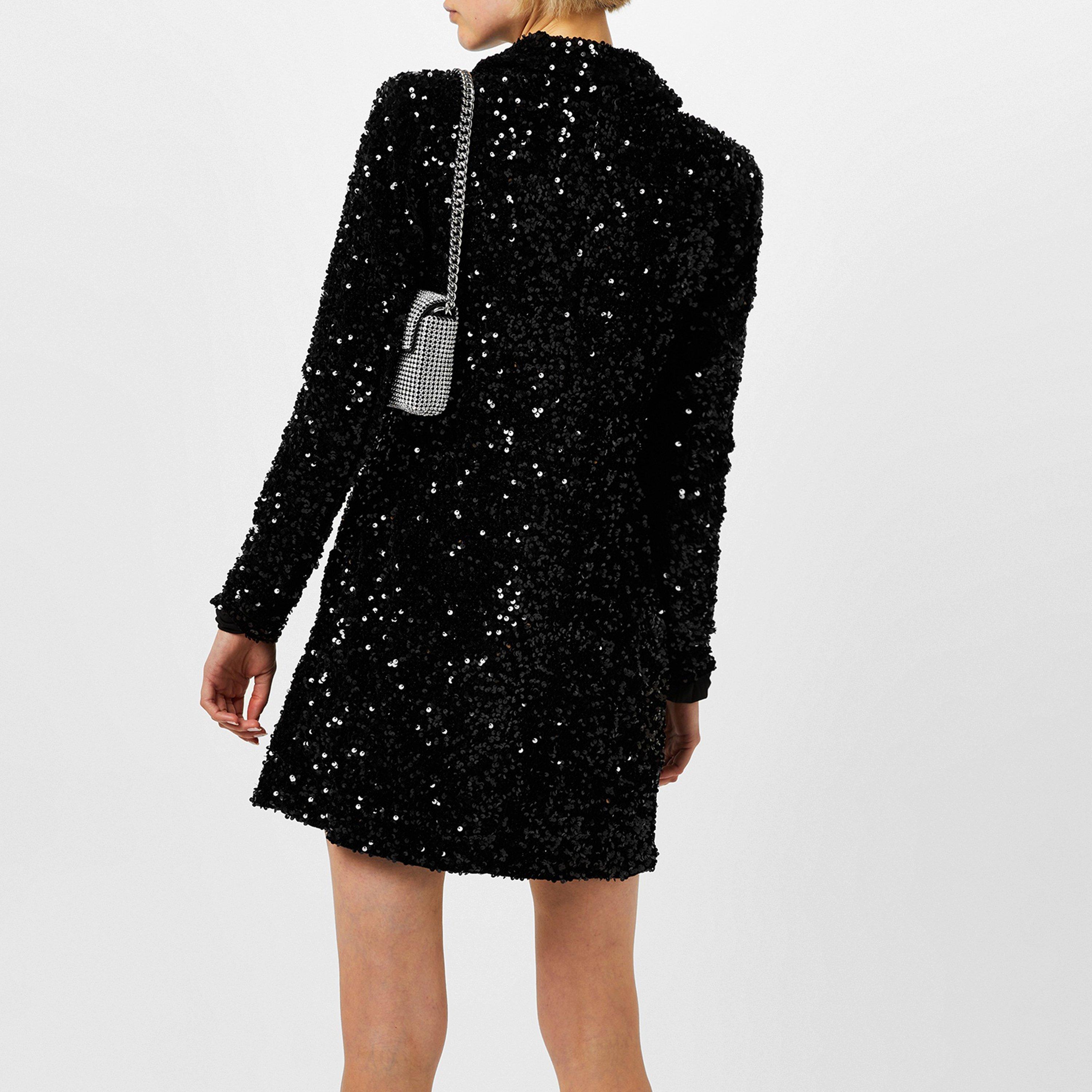 Black - Good American - Sequin Blazer Dress - 2