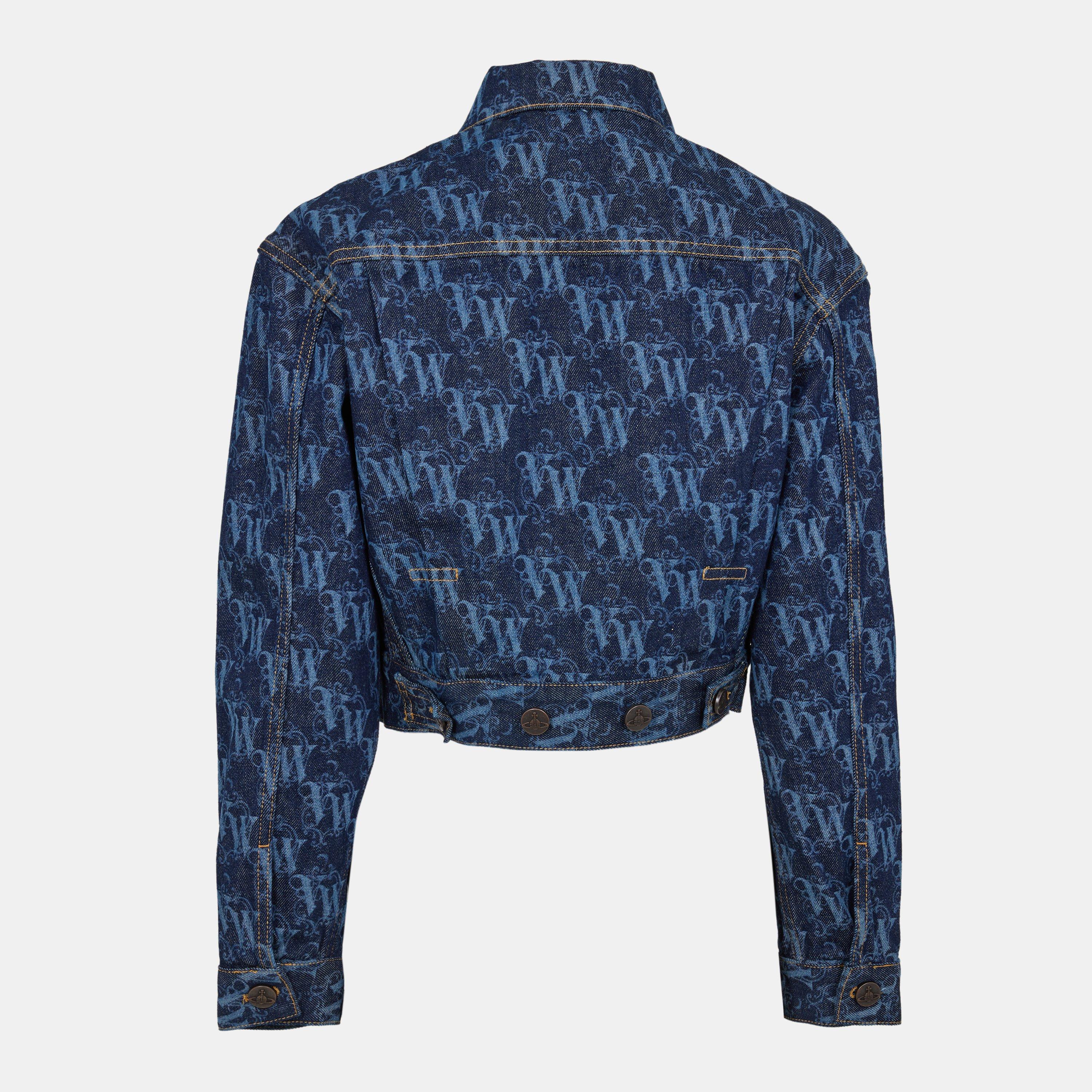 Vw Frame - Vivienne Westwood - Women's Viv Logo Structured Denim Jacket - 2