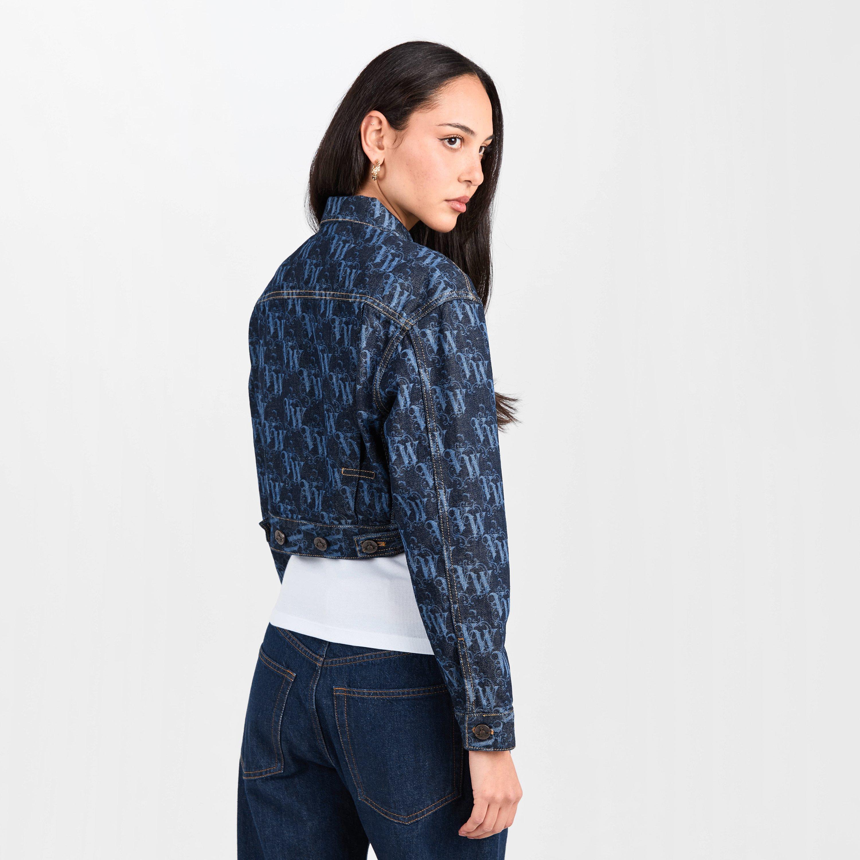 Vw Frame - Vivienne Westwood - Women's Viv Logo Structured Denim Jacket - 4