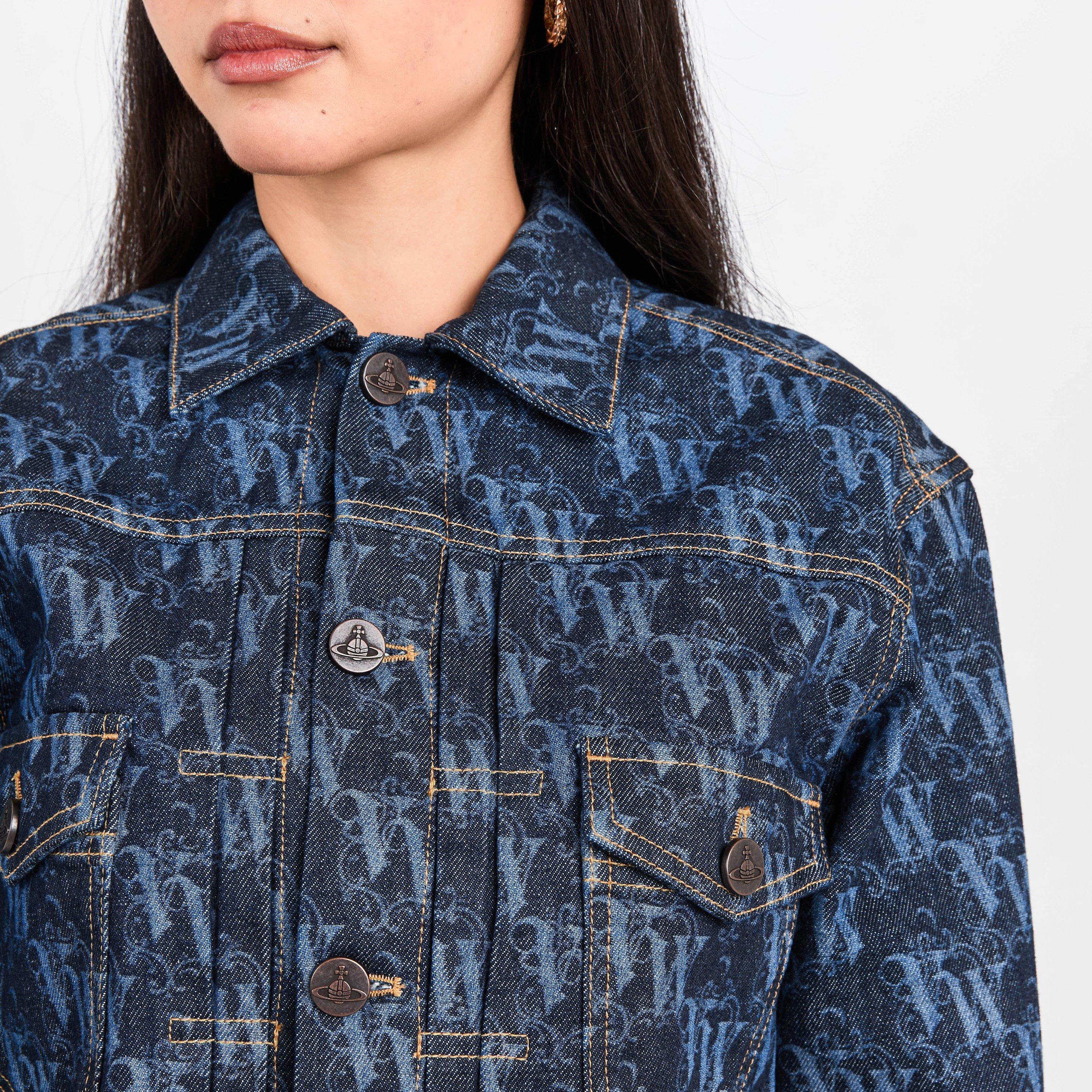 Vw Frame - Vivienne Westwood - Women's Viv Logo Structured Denim Jacket - 5