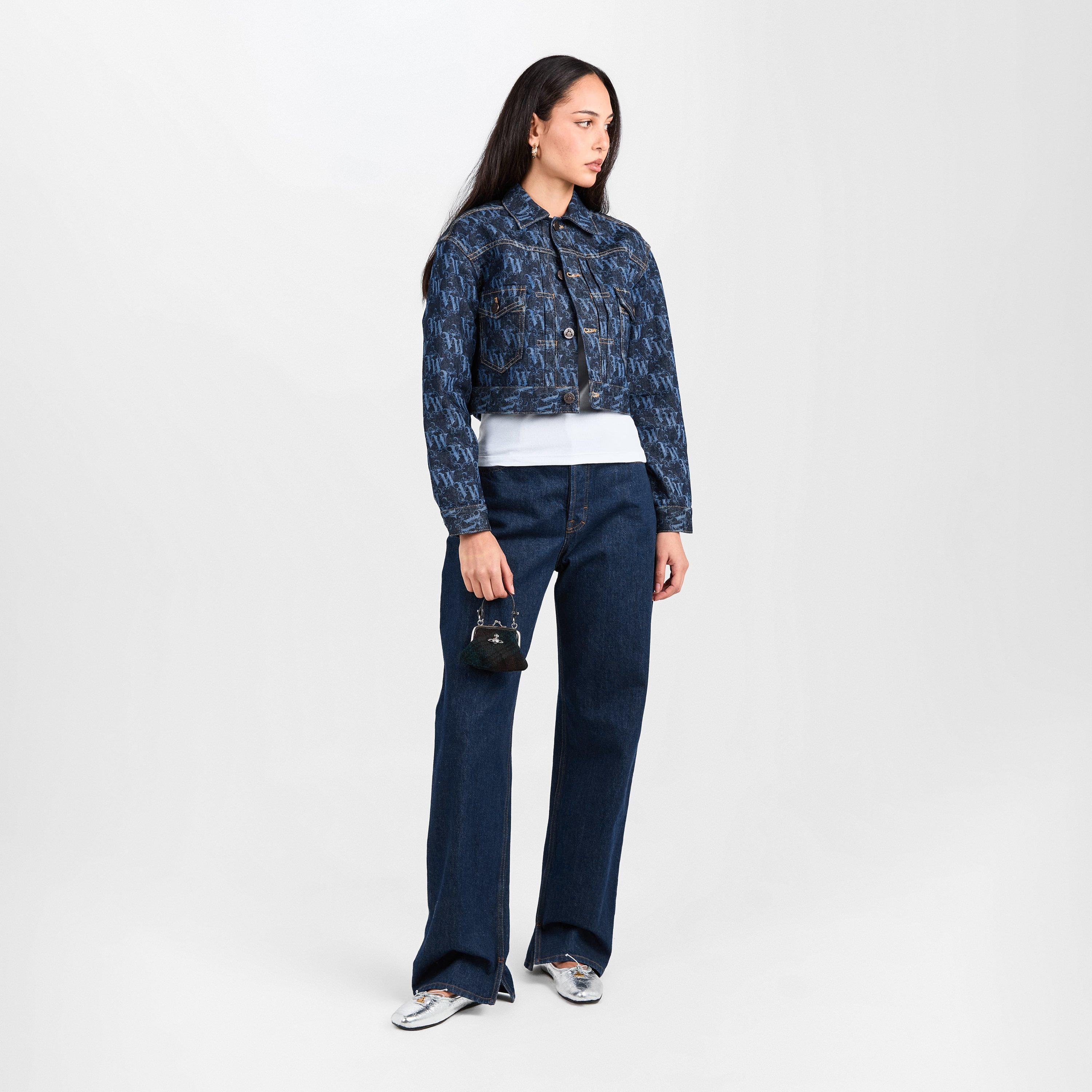 Vw Frame - Vivienne Westwood - Women's Viv Logo Structured Denim Jacket - 6