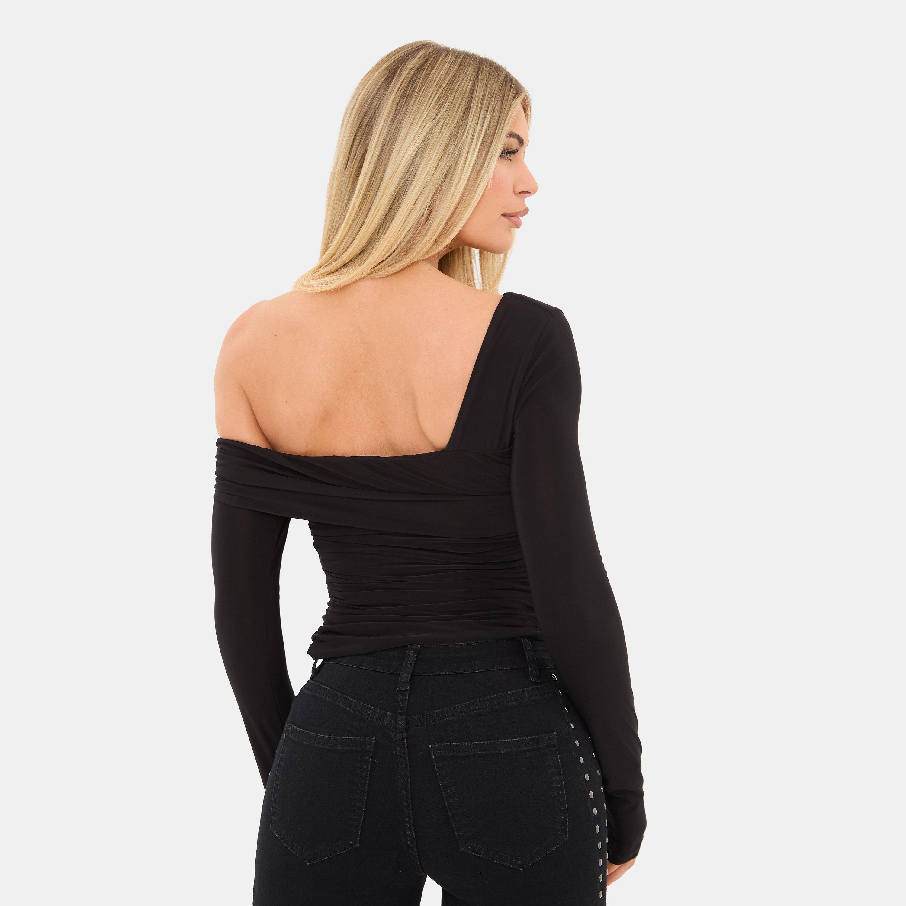 Sort - I Saw It First - Long Sleeve Off The Shoulder Top - 2