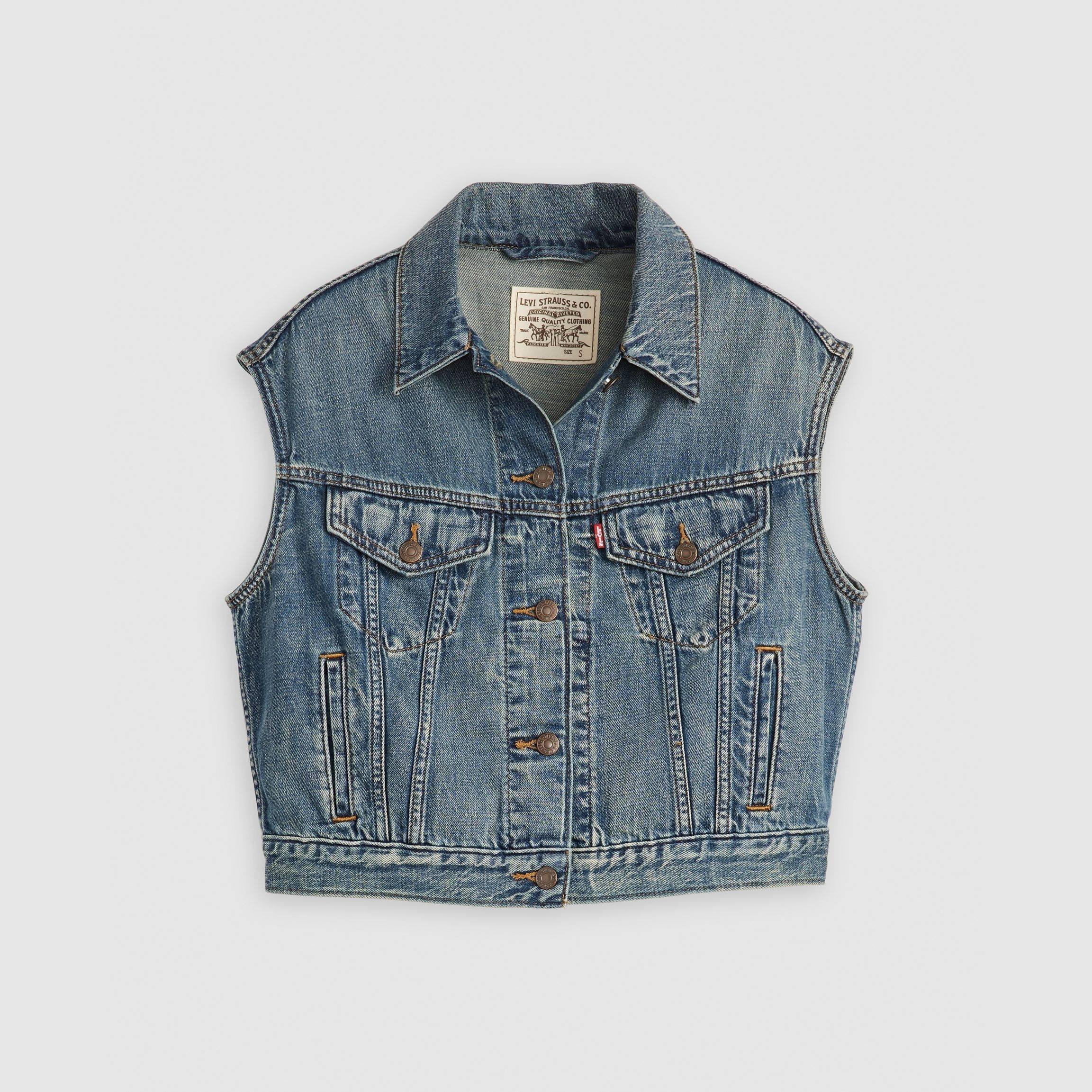Stop Flaxing - Levis - Women's Shrunken Denim Jacket - 5