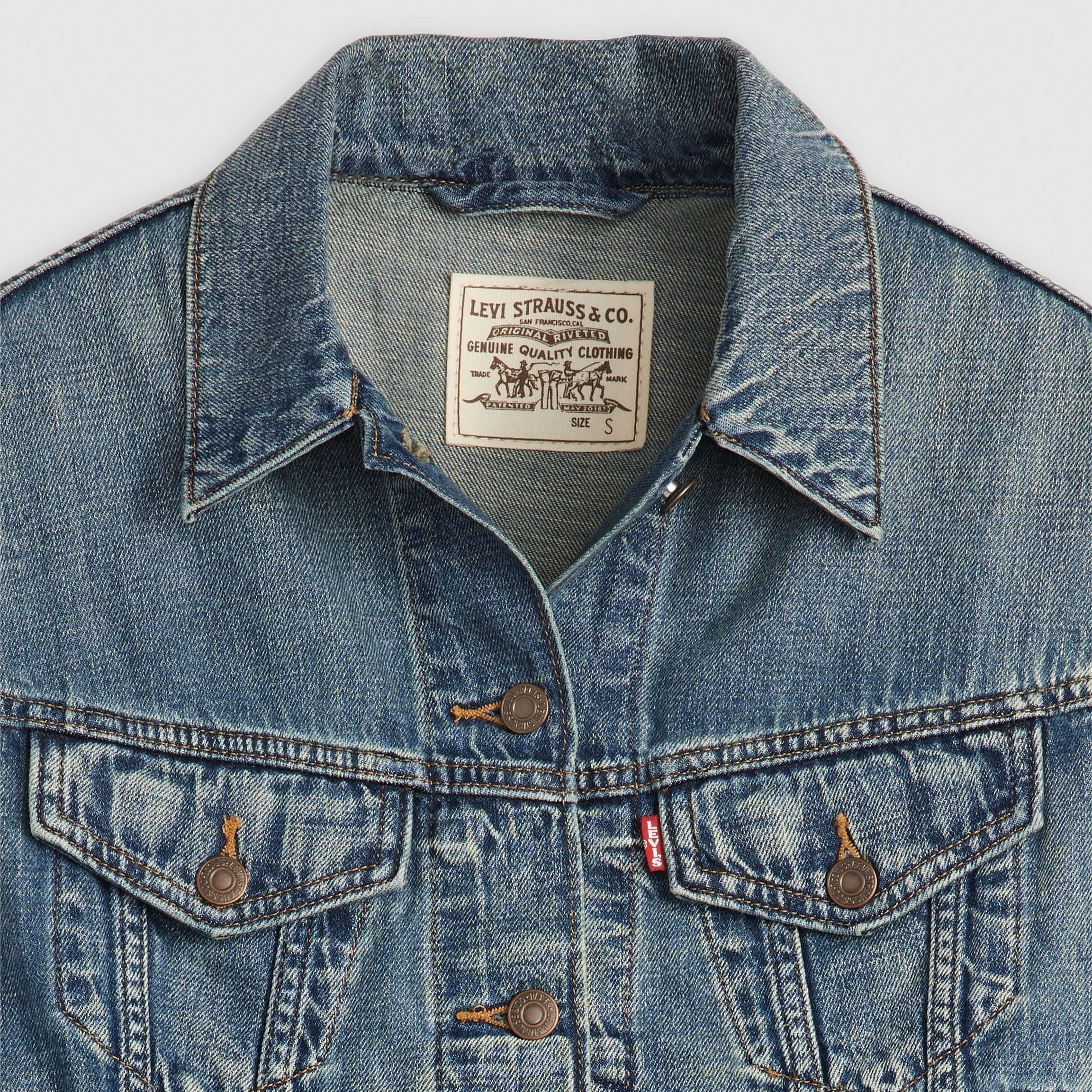 Levis Levis Shrunken 90s Vest Stop Flaxing Denim Jackets USC