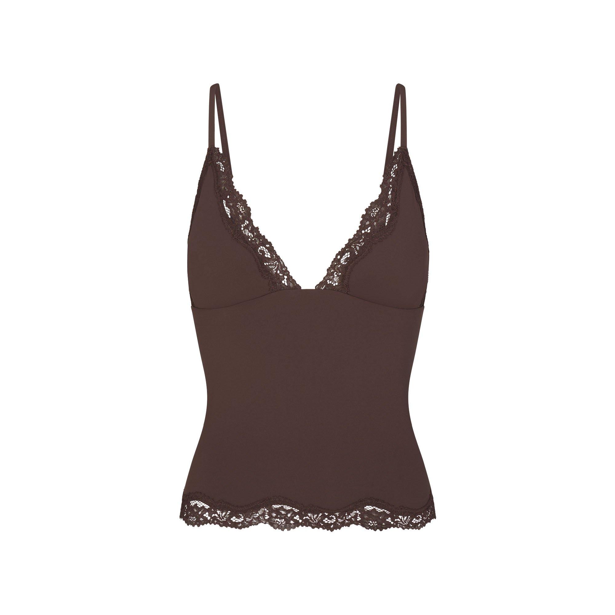 Espresso - SKIMS - Women’s Fits Everybody Lace Cami and Boyshort Set - 2