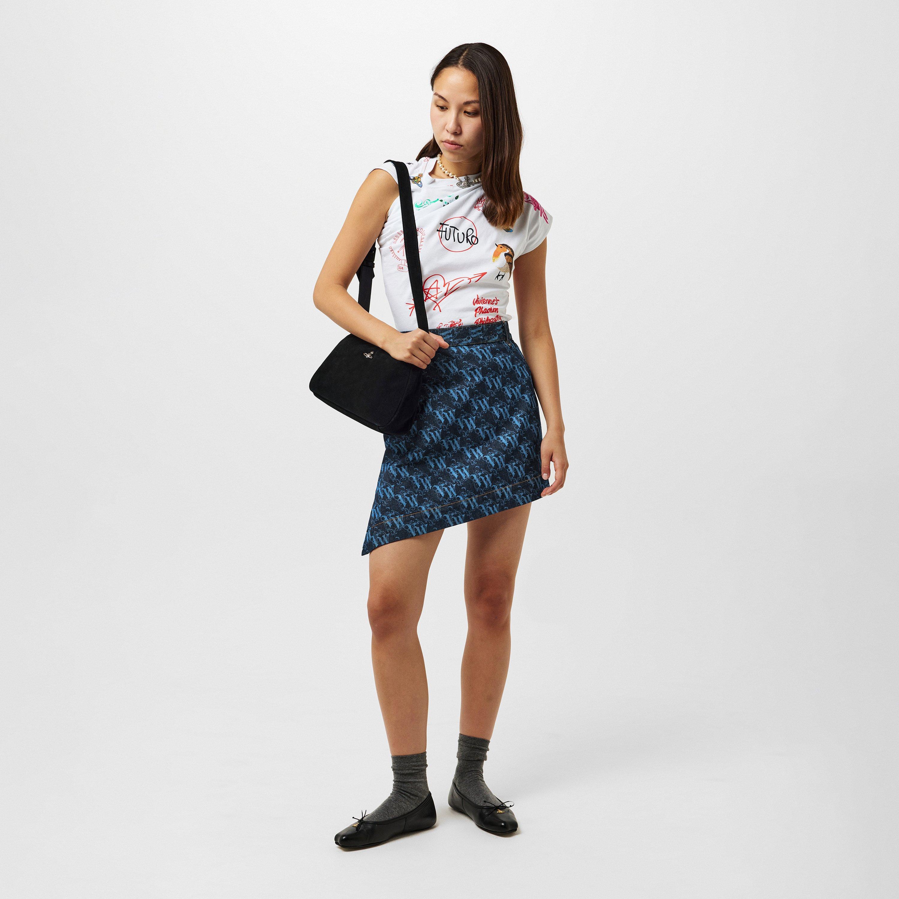 Vivienne Westwood Women's Viv Logo Denim Skirt | Cruise Fashion