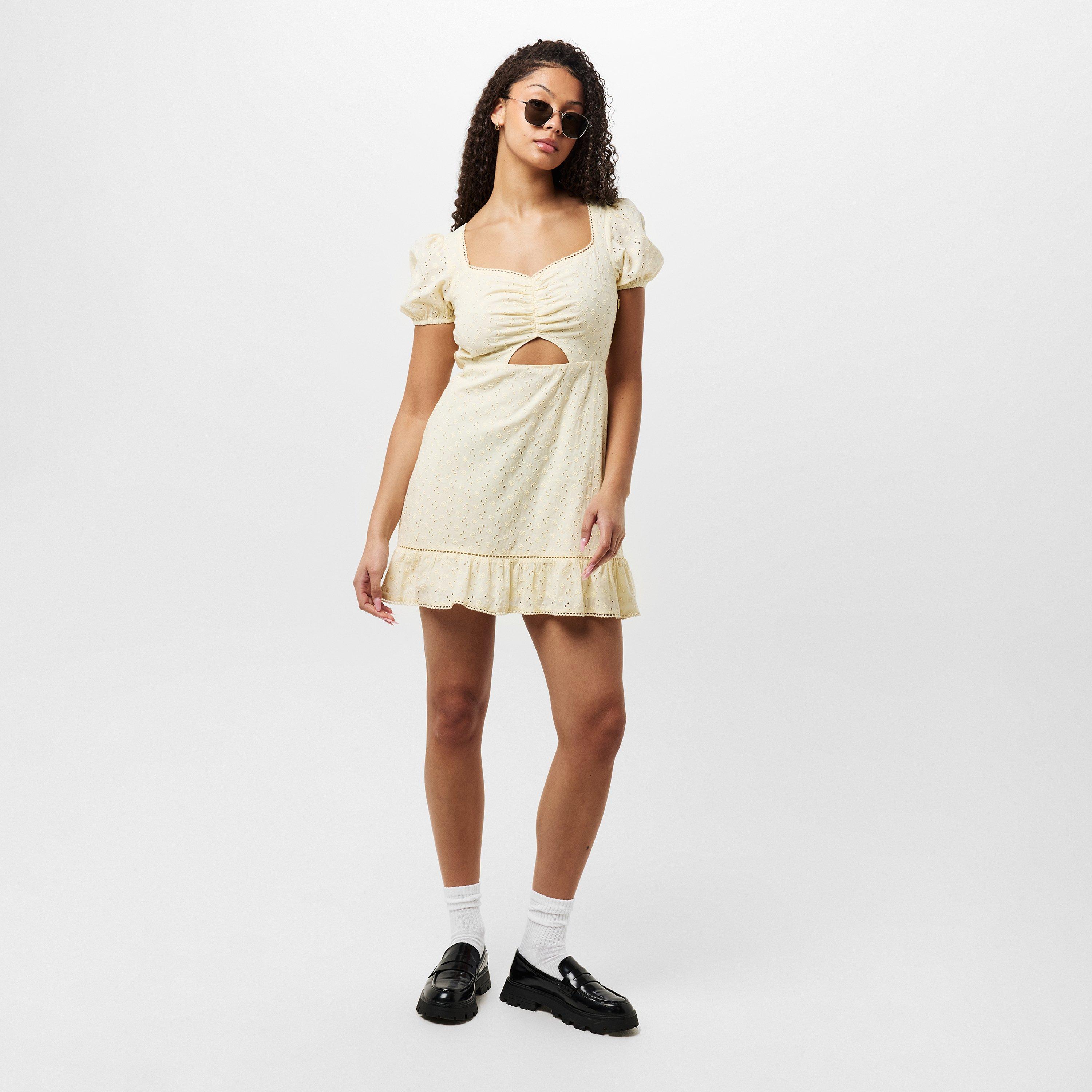 Buttercream - Jack Wills - Broderie Mini Dress - 6