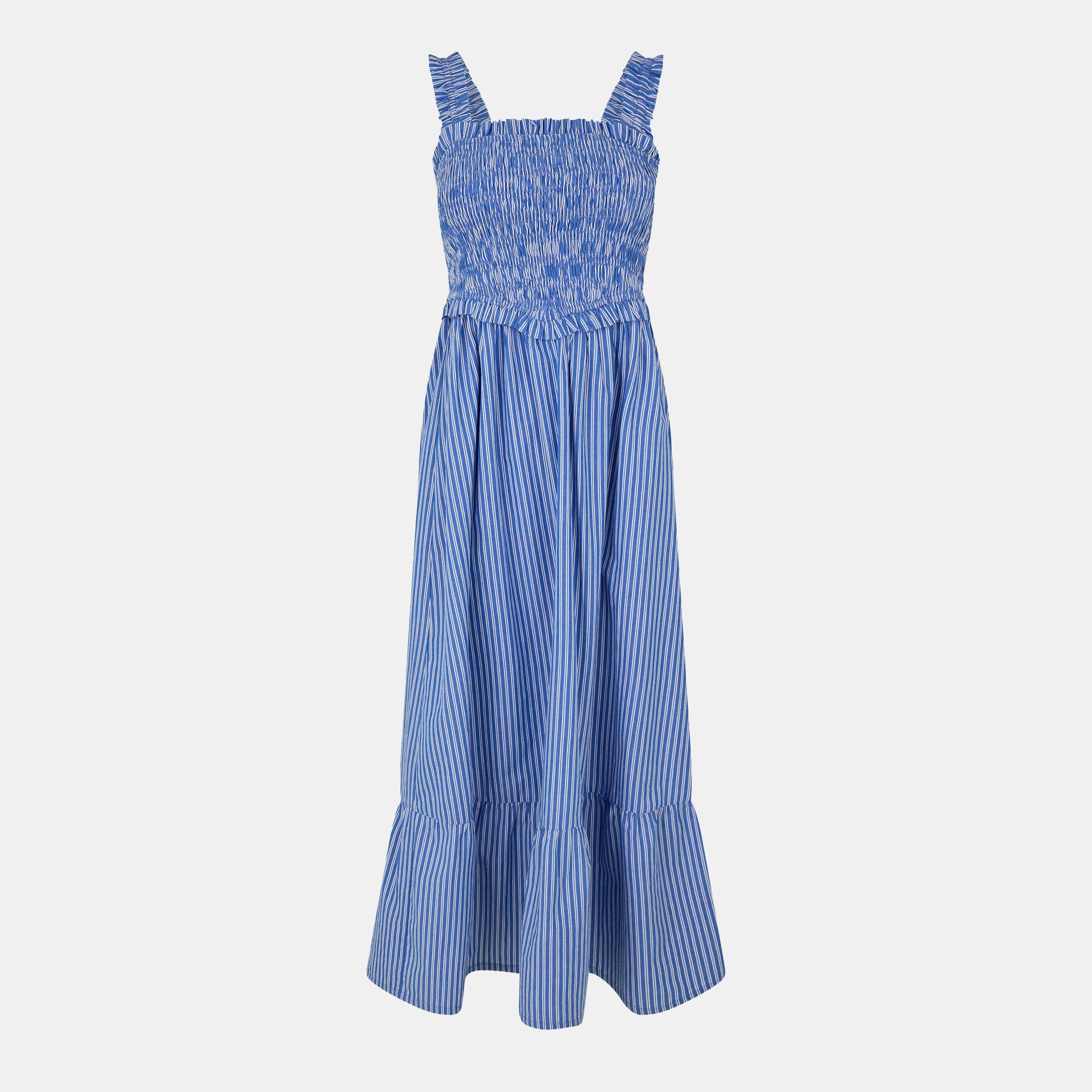 Blue Stripe - Jack Wills - Shirred Striped Maxi Dress - 1