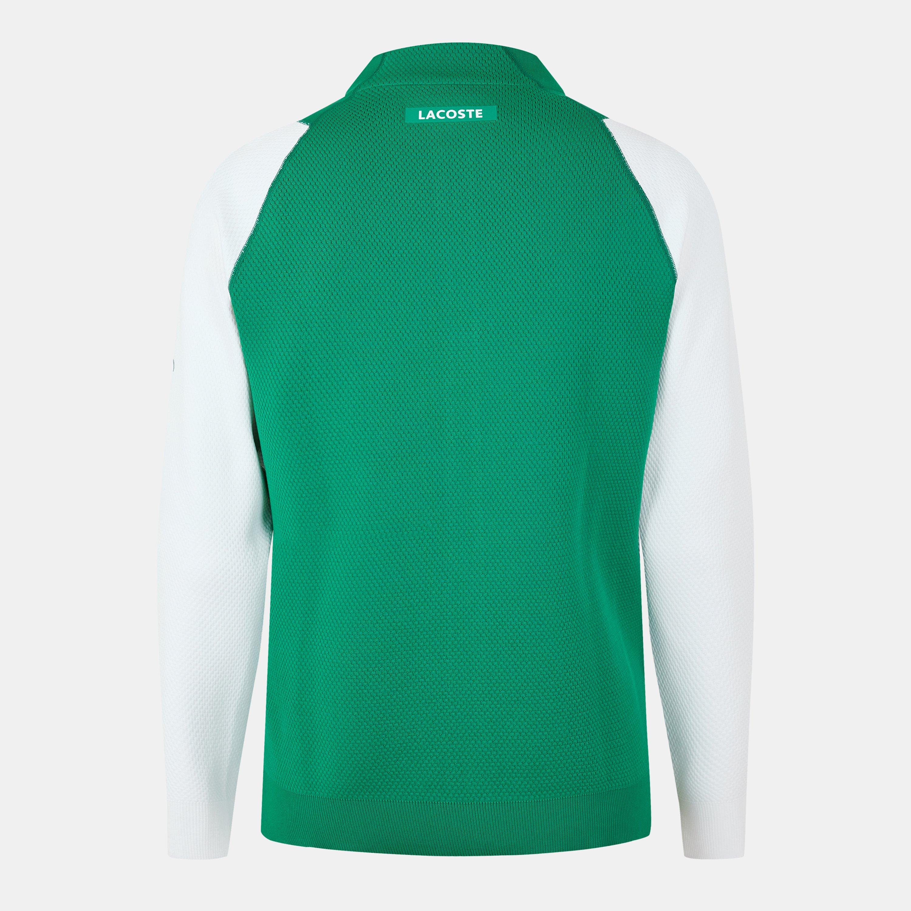 Green/White - Lacoste - Men's Crew Neck Jumper - 2