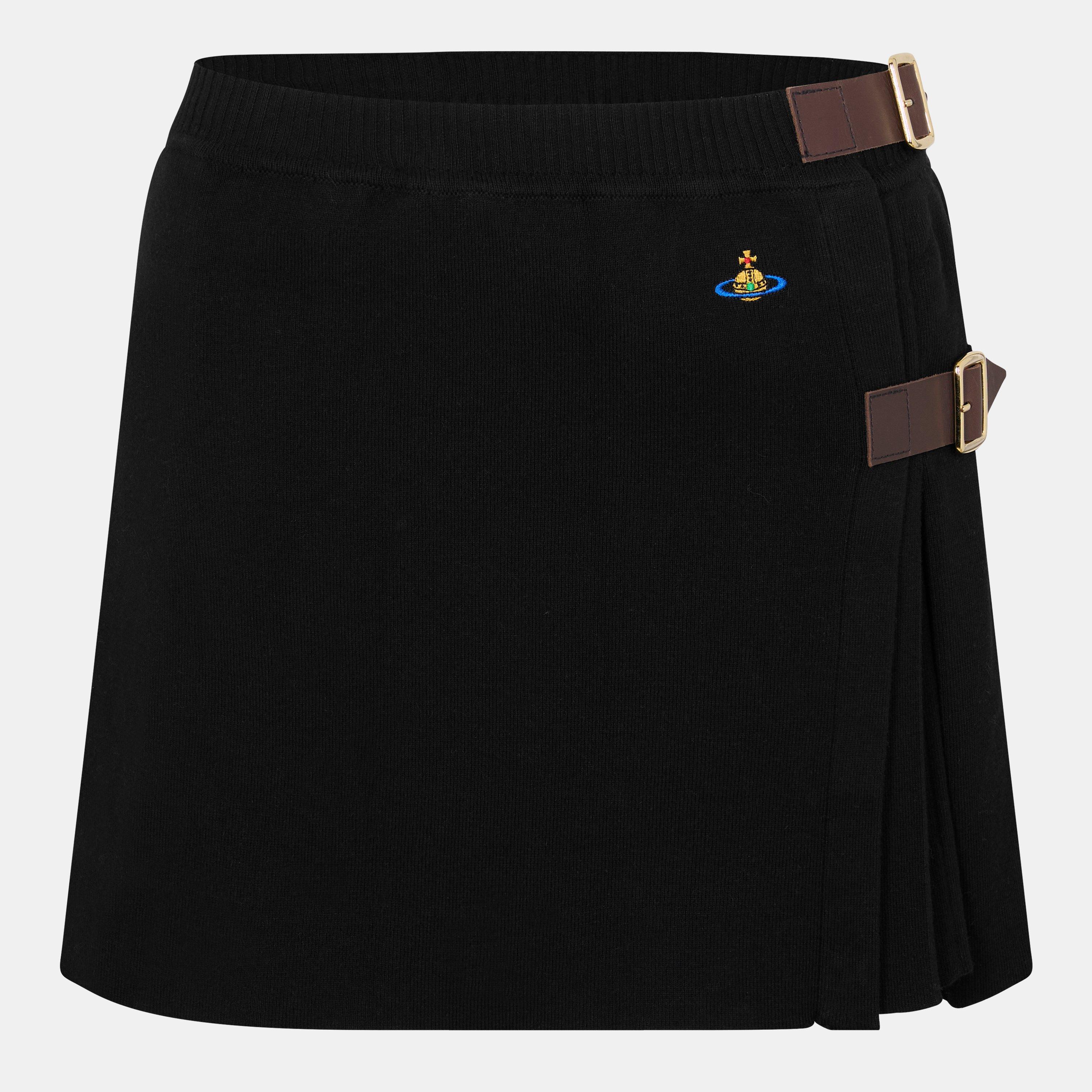Black - Vivienne Westwood - Women's Viv Bea Tartan Pleated Mini Skirt - 1