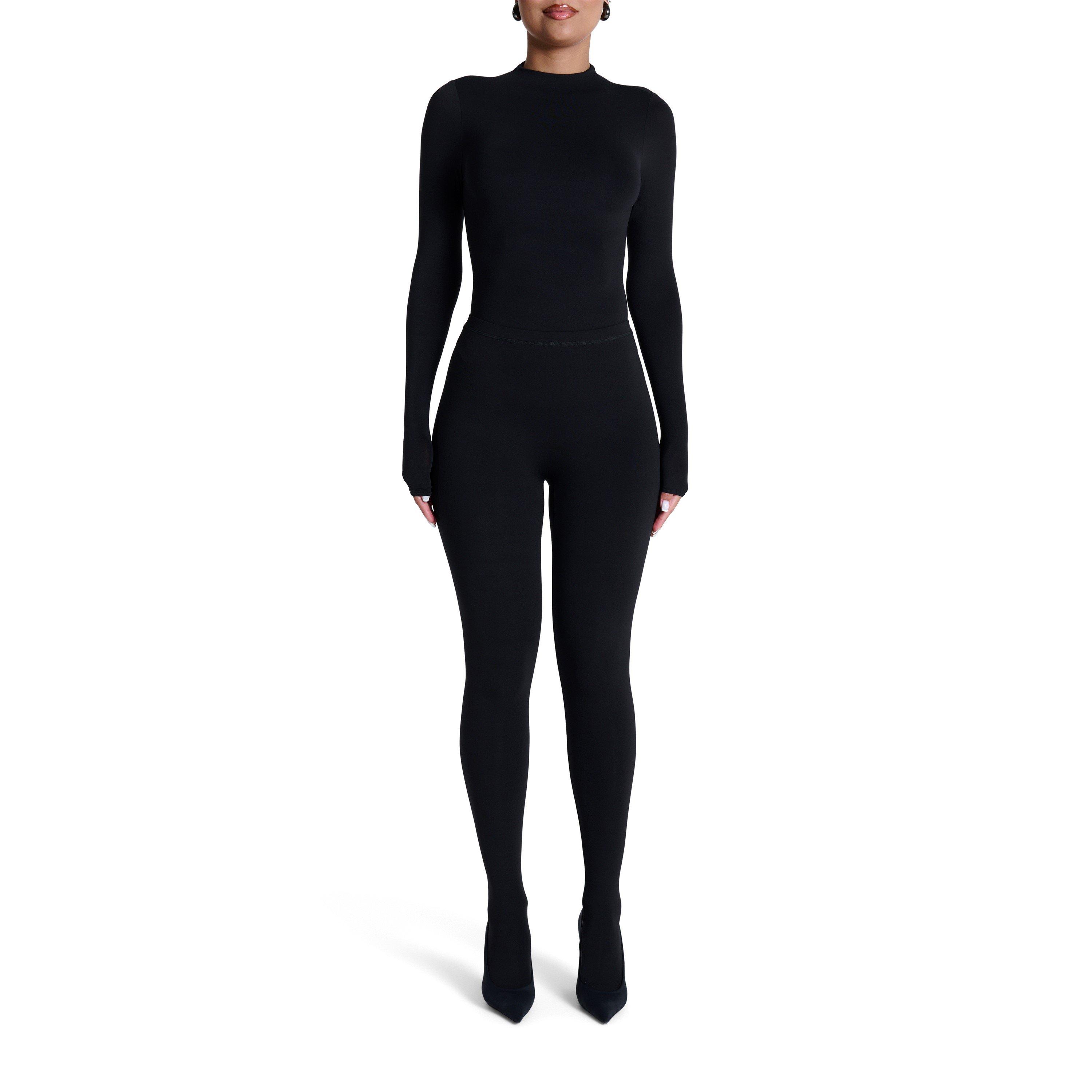 Black - Naked Wardrobe - Naked Mock Neck Bodysuit - 5