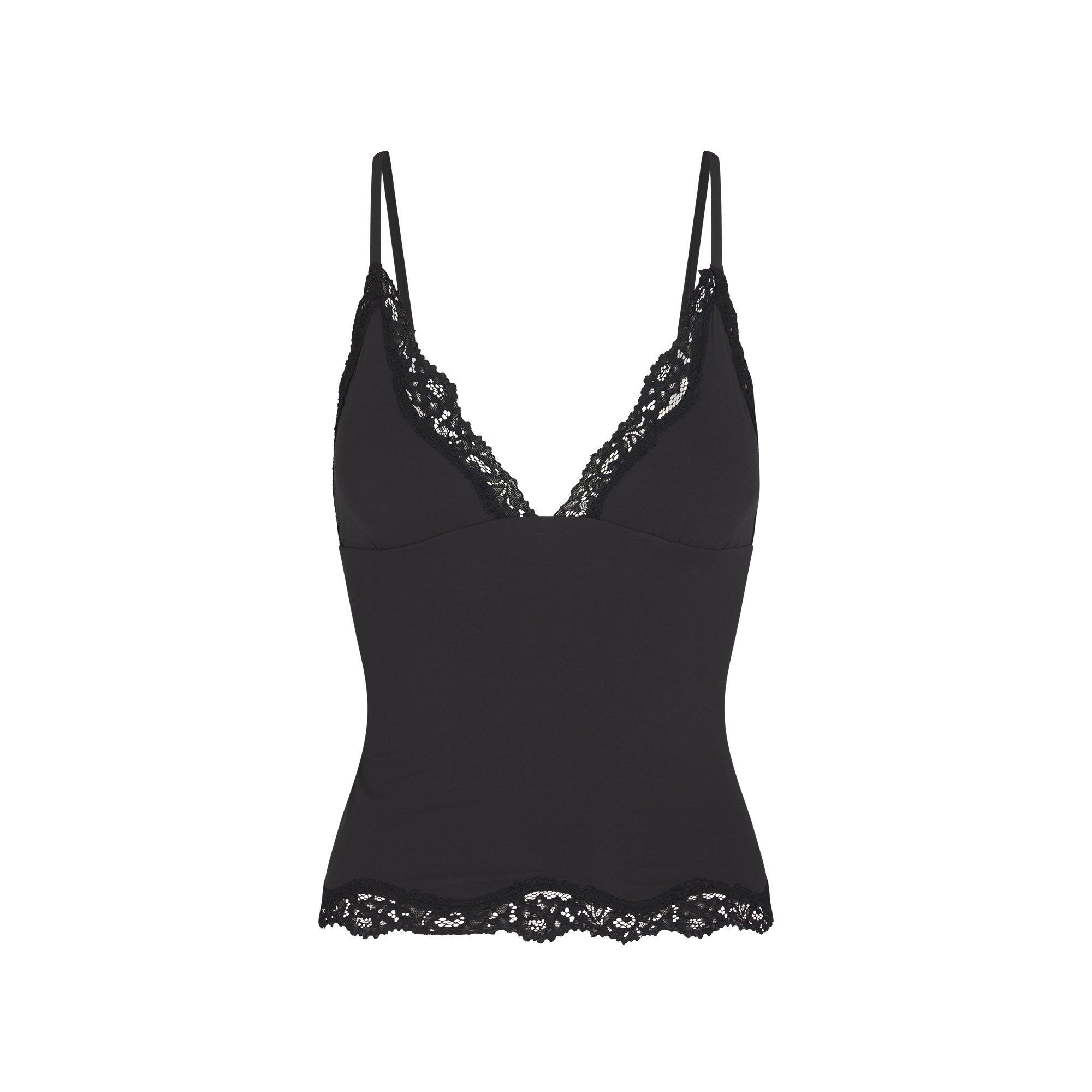 Onyx - SKIMS - Women’s Fits Everybody Lace Triangle Cami - 1