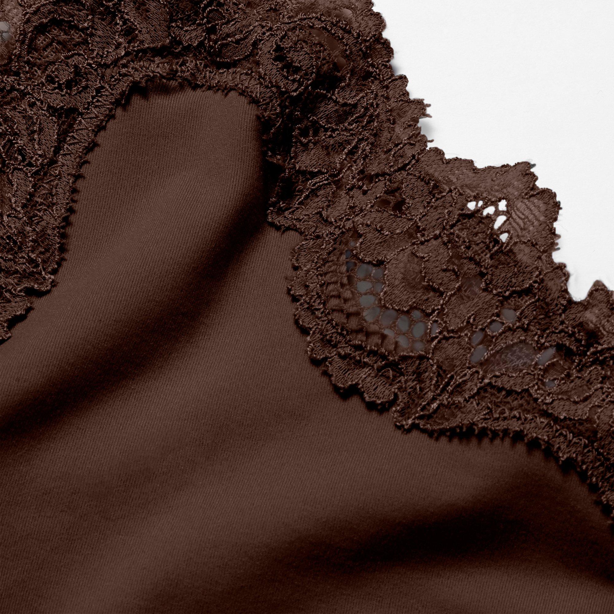Espresso - SKIMS - Women’s Fits Everybody Lace Triangle Cami - 5