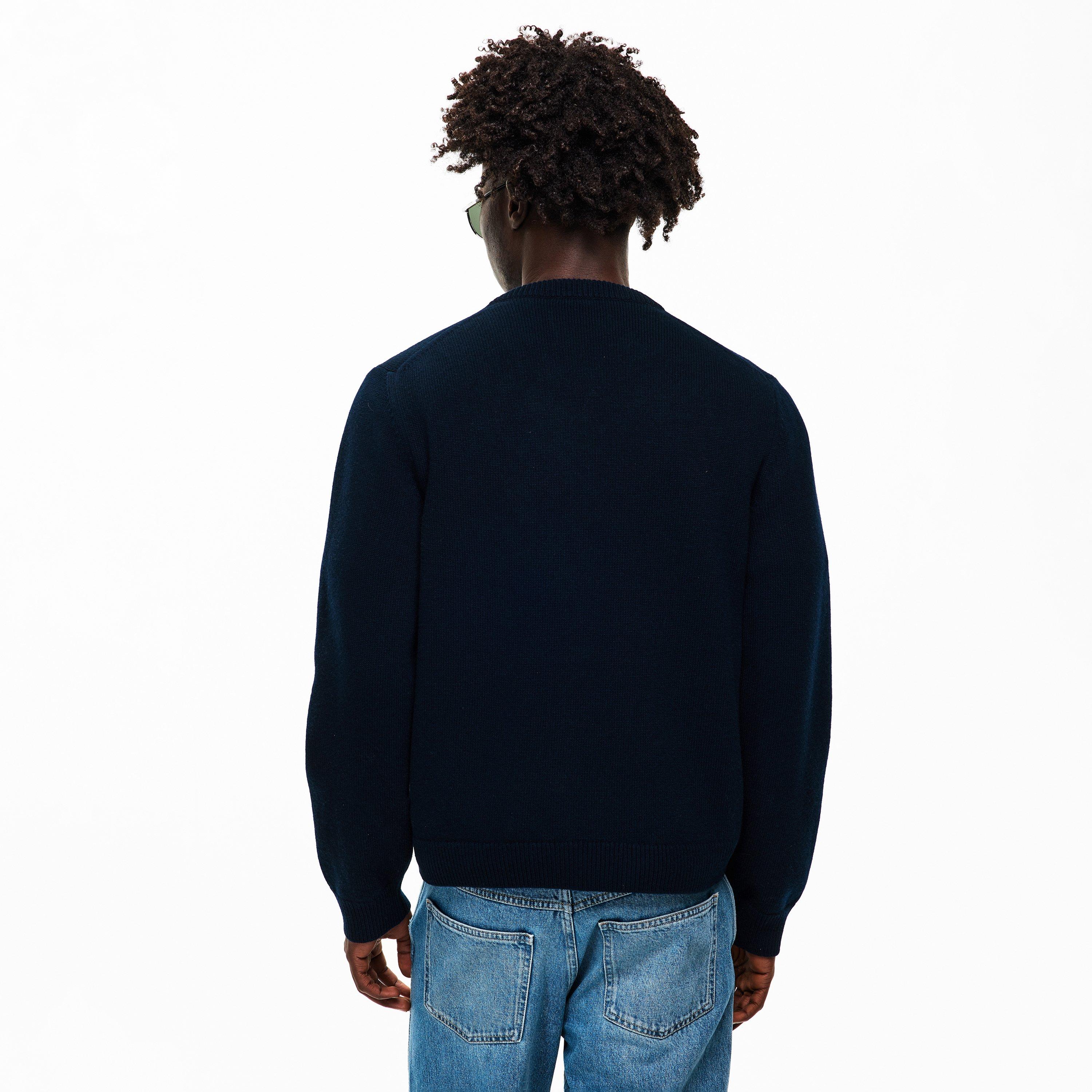 Blue/Grey - Gucci - Men's Long Sleeve Crew Neck Jumper - 4