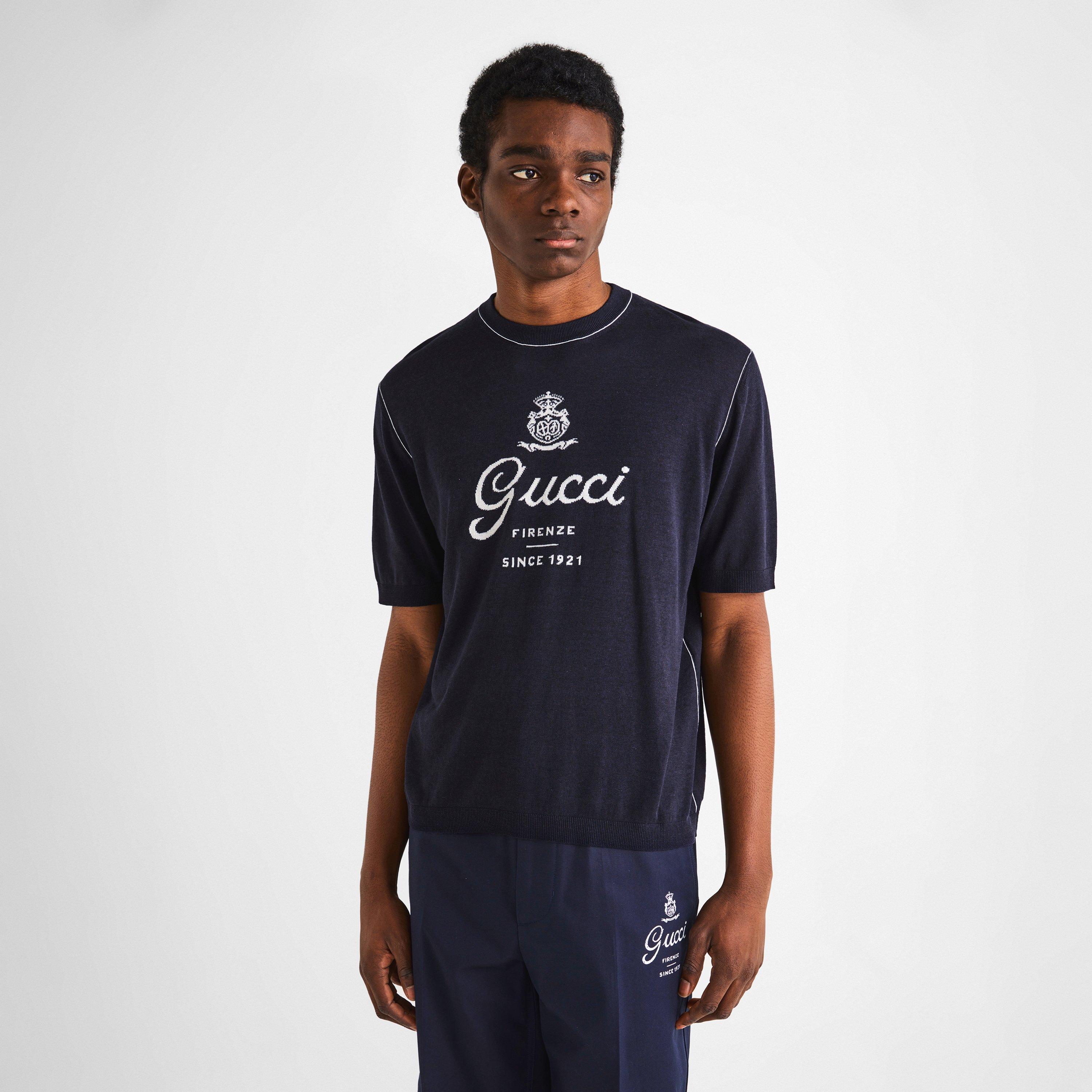 Ink / White - Gucci - Gucci SS Crew Wool Sn61 - 3