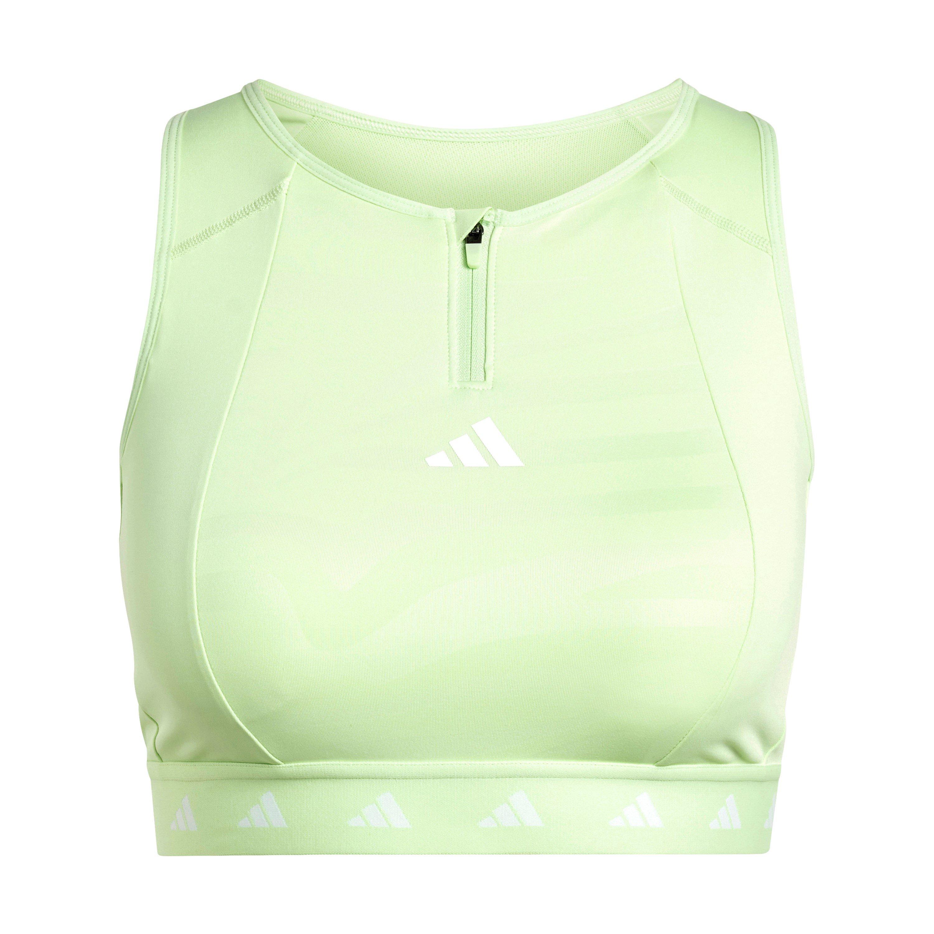 Green - adidas - Women's Non Wired All Over Print High Impact Sports Bra - 1