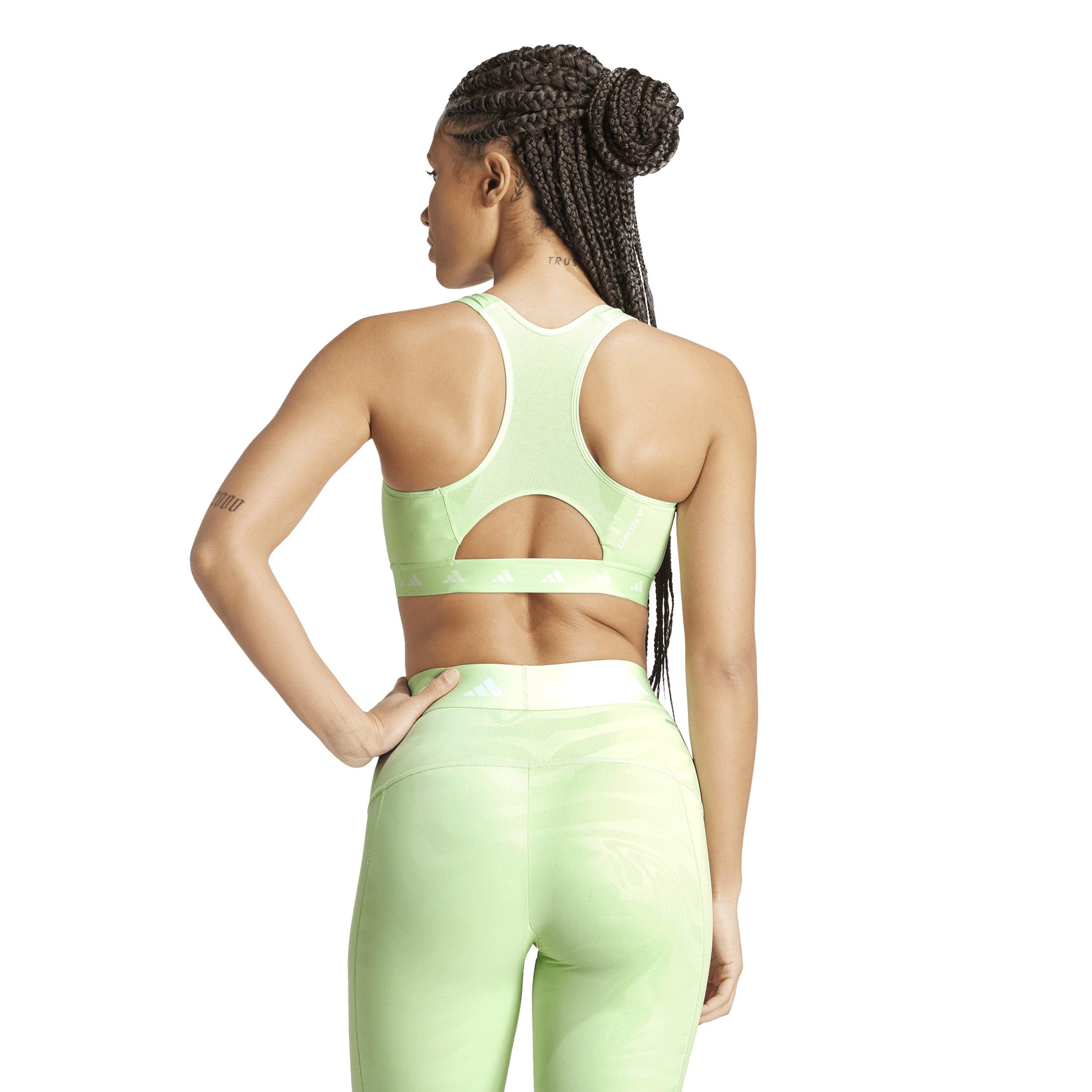 Green - adidas - Pwim Ms Tf Aop High Impact Sports Bra Womens - 4