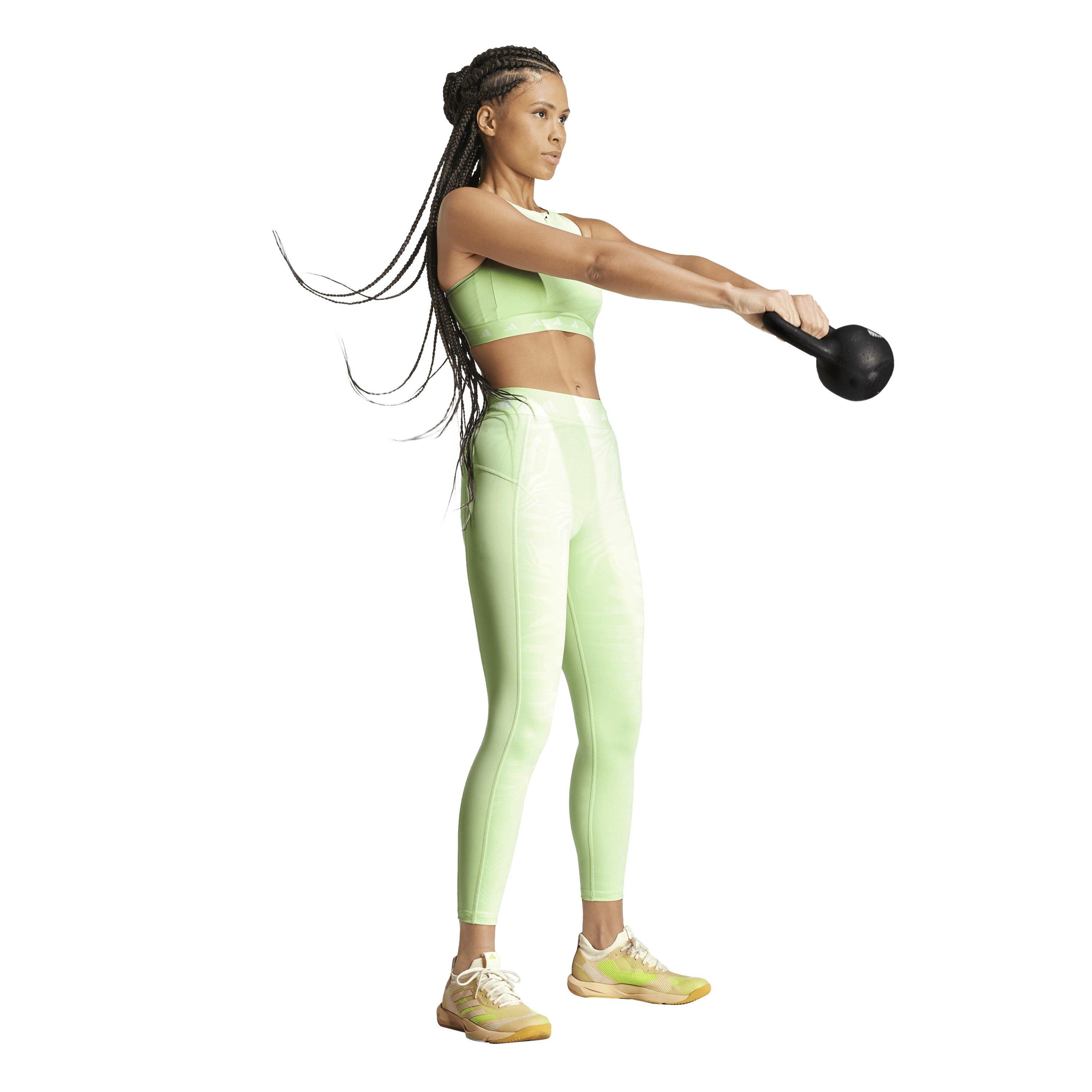 Green - adidas - Pwim Ms Tf Aop High Impact Sports Bra Womens - 7