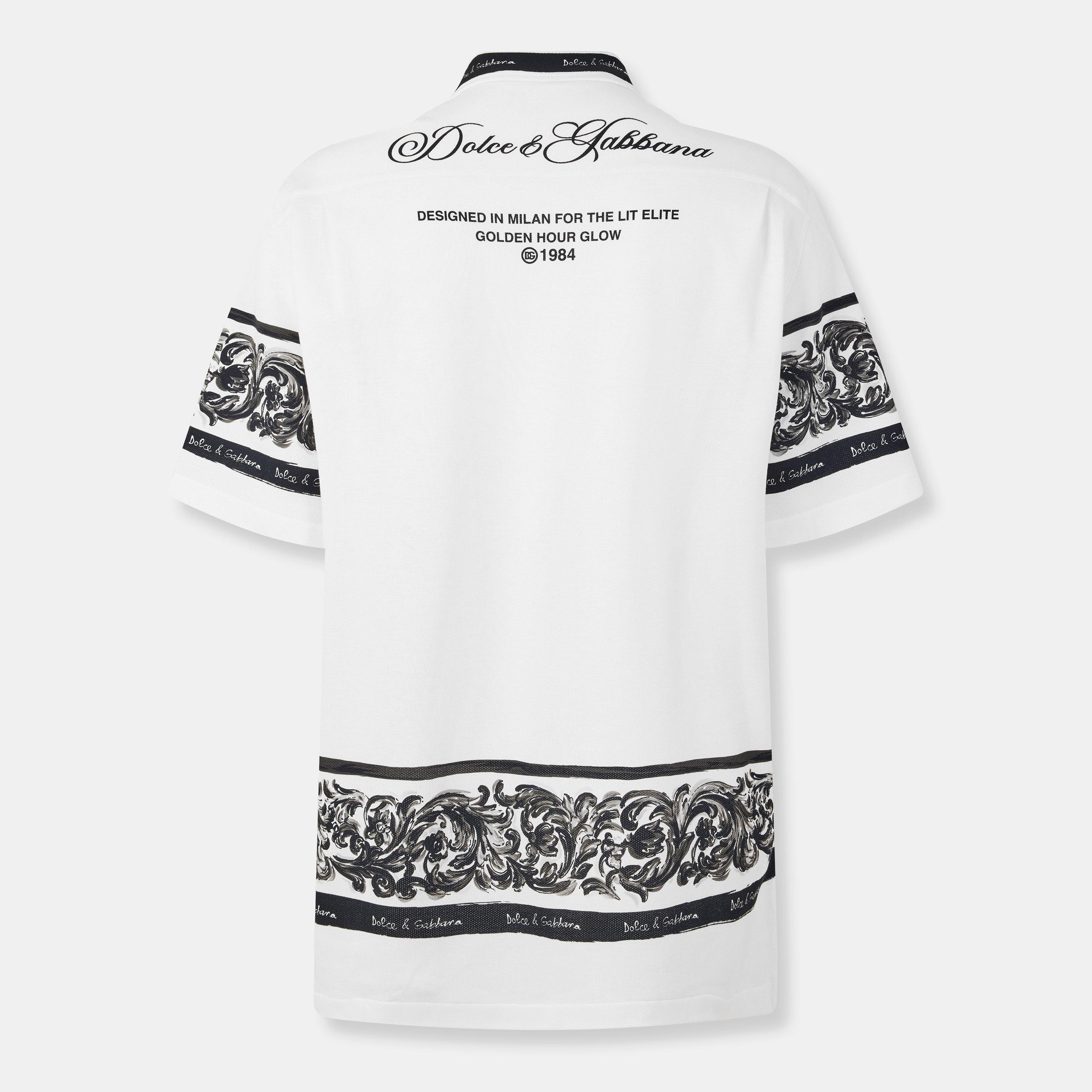 Maiolica - Dolce and Gabbana - Men's Short Sleeve Bowling Shirt - 2