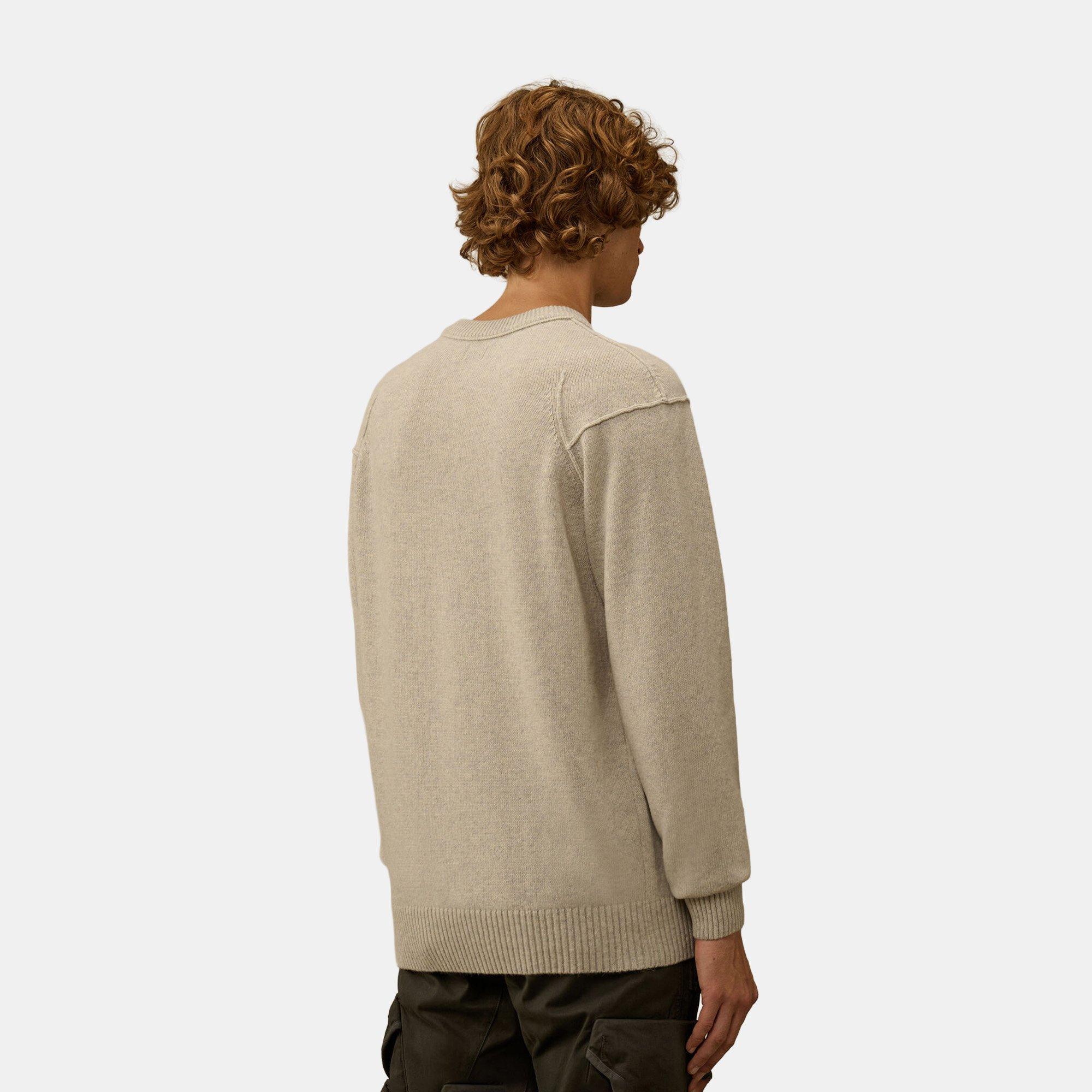 Off Wht Mel M13 - CP Company - Lambswool Crewneck Jumper - 2