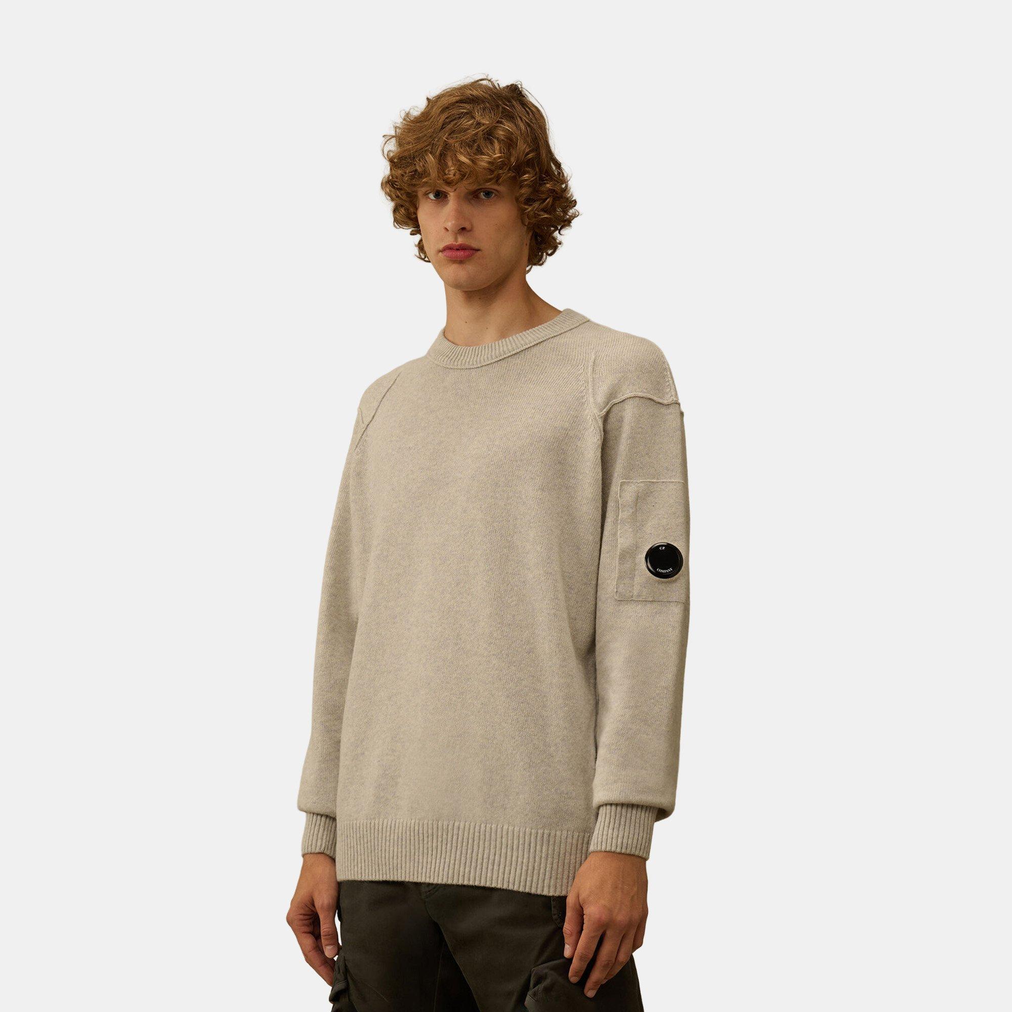 Off Wht Mel M13 - CP Company - Lambswool Crewneck Jumper - 3
