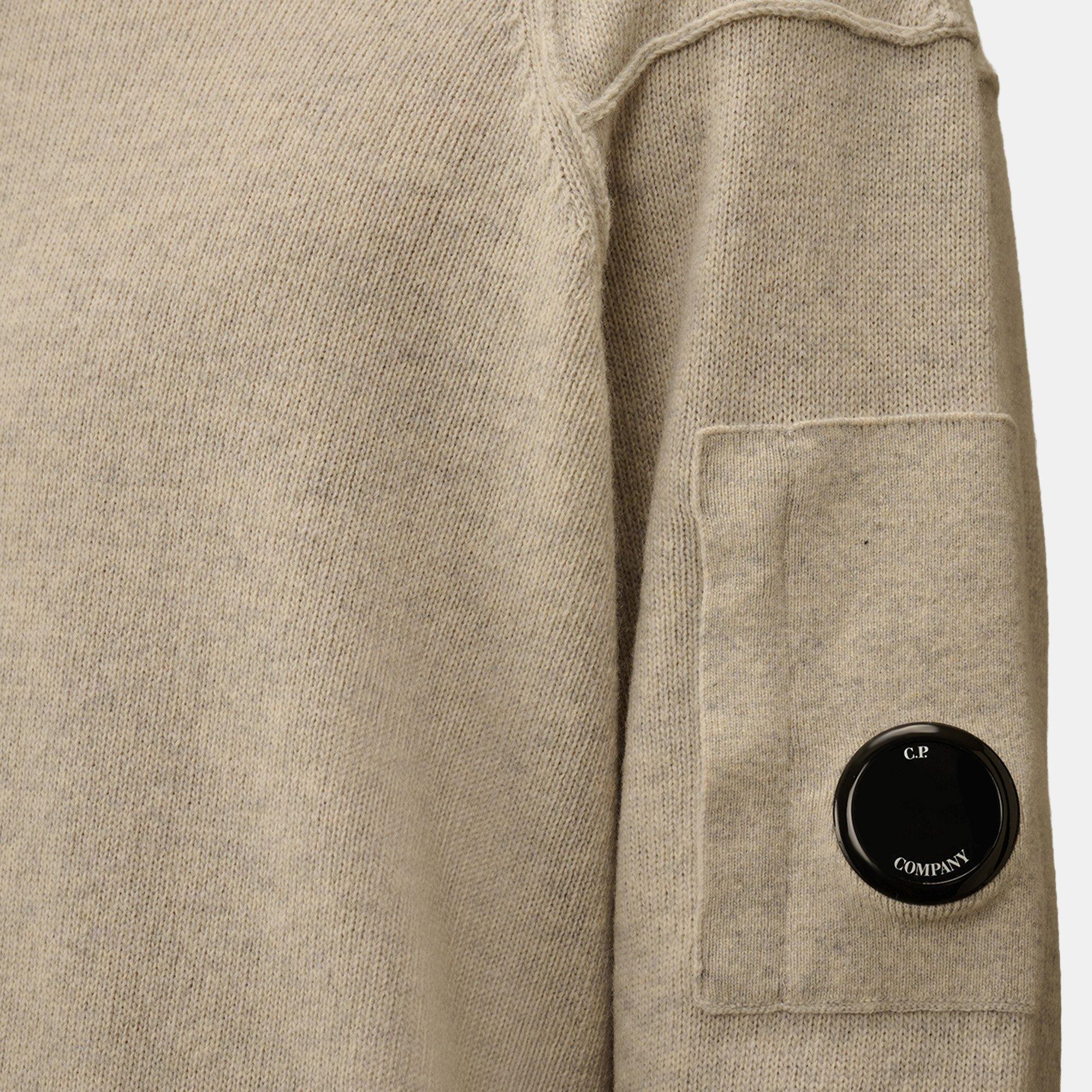 Off Wht Mel M13 - CP Company - Lambswool Crewneck Jumper - 4