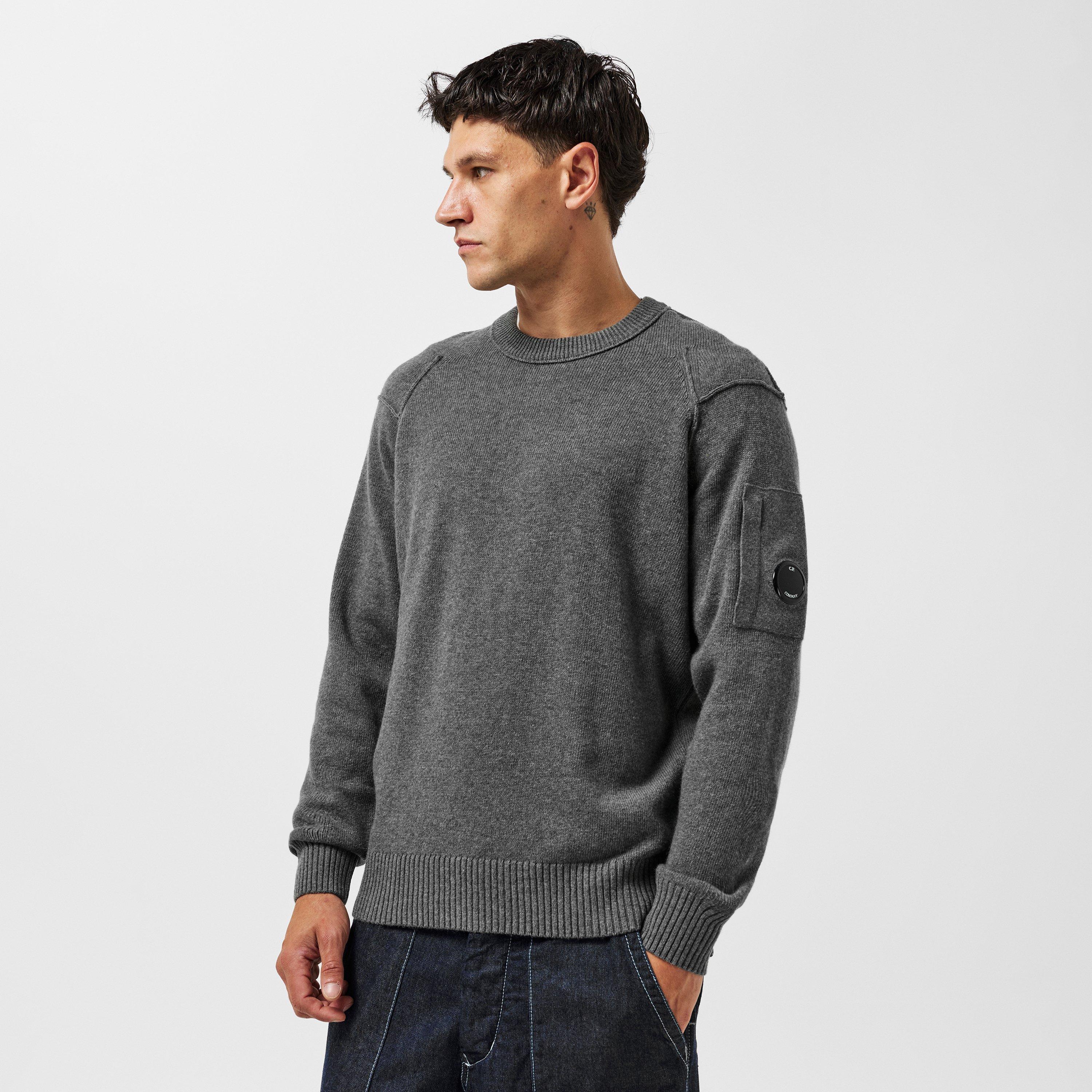 Gunmetal 921 - CP Company - Lambswool Crewneck Jumper - 3