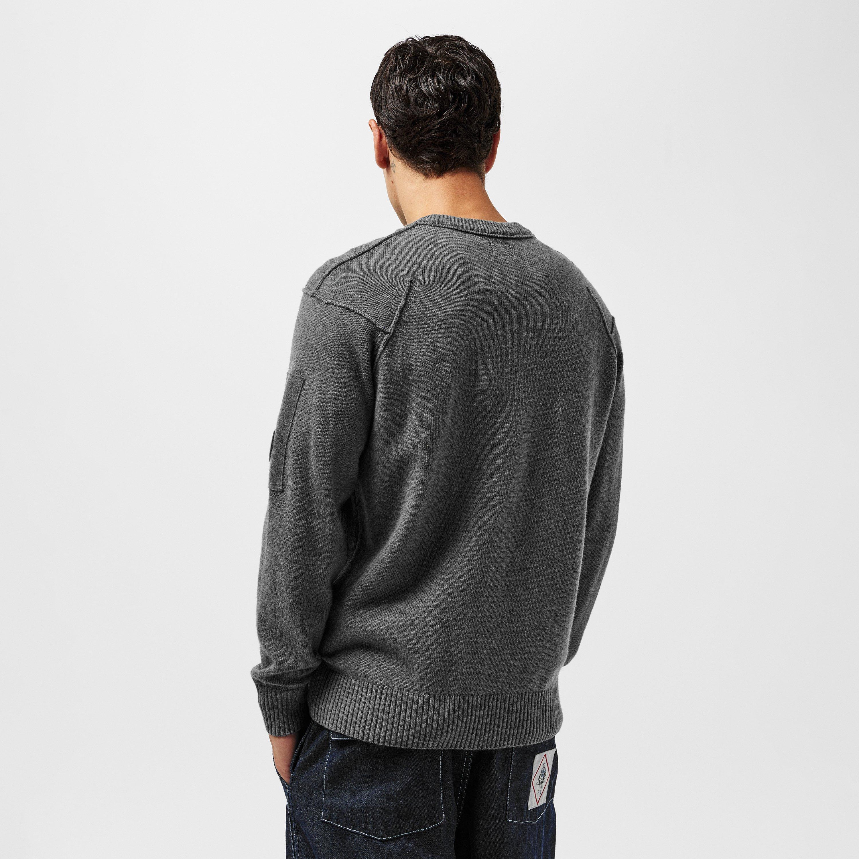 Gunmetal 921 - CP Company - Lambswool Crewneck Jumper - 4