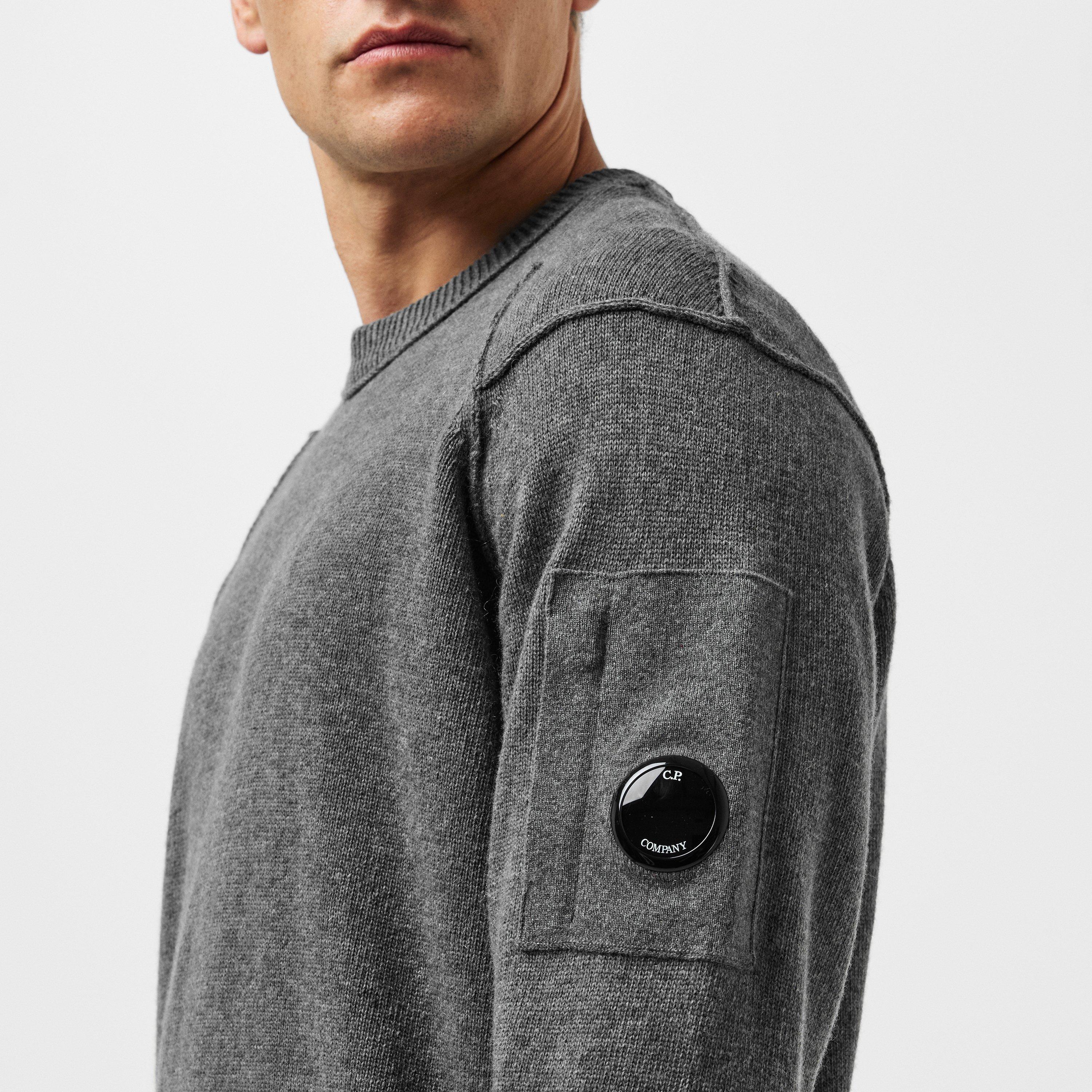 Gunmetal 921 - CP Company - Lambswool Crewneck Jumper - 5
