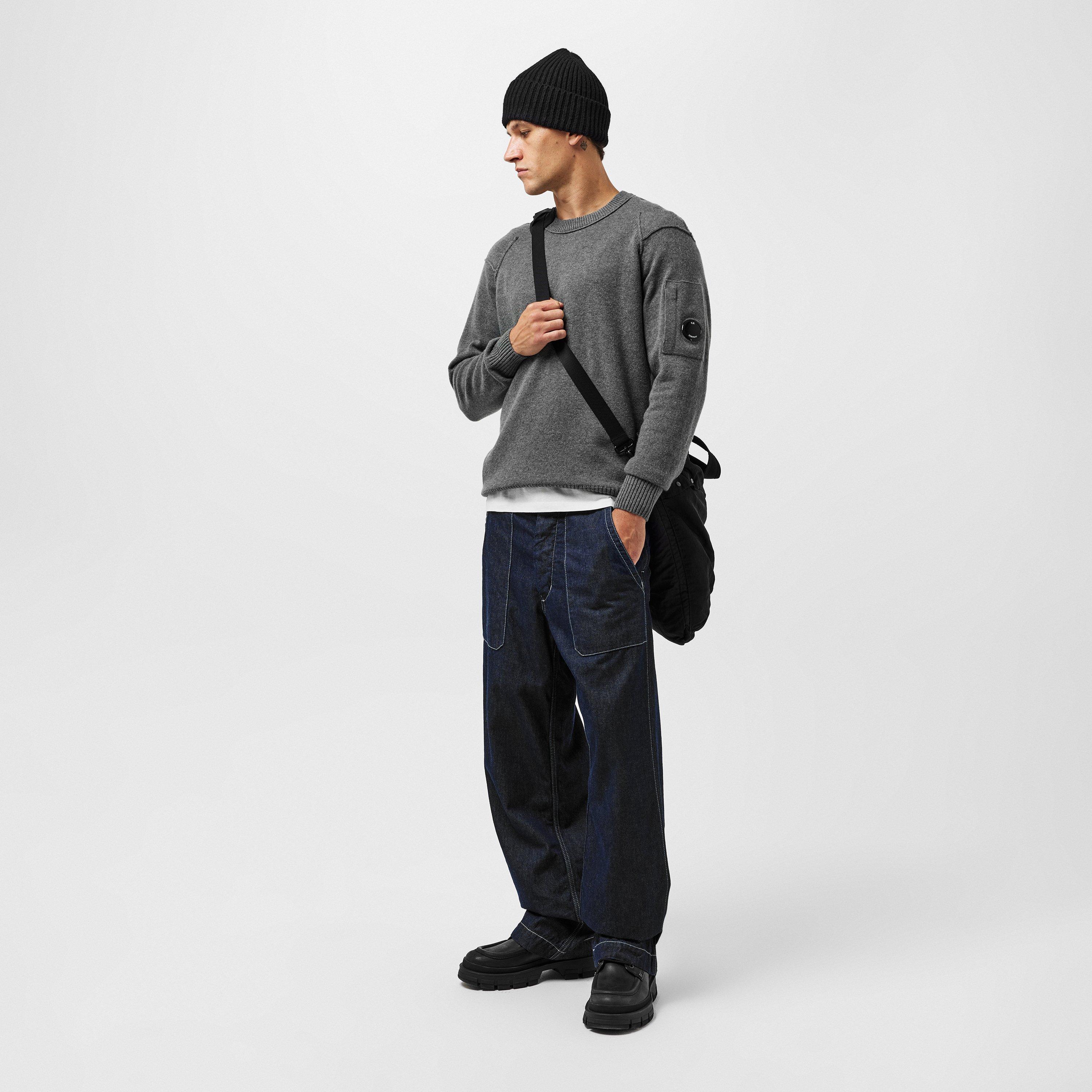 Gunmetal 921 - CP Company - Lambswool Crewneck Jumper - 6