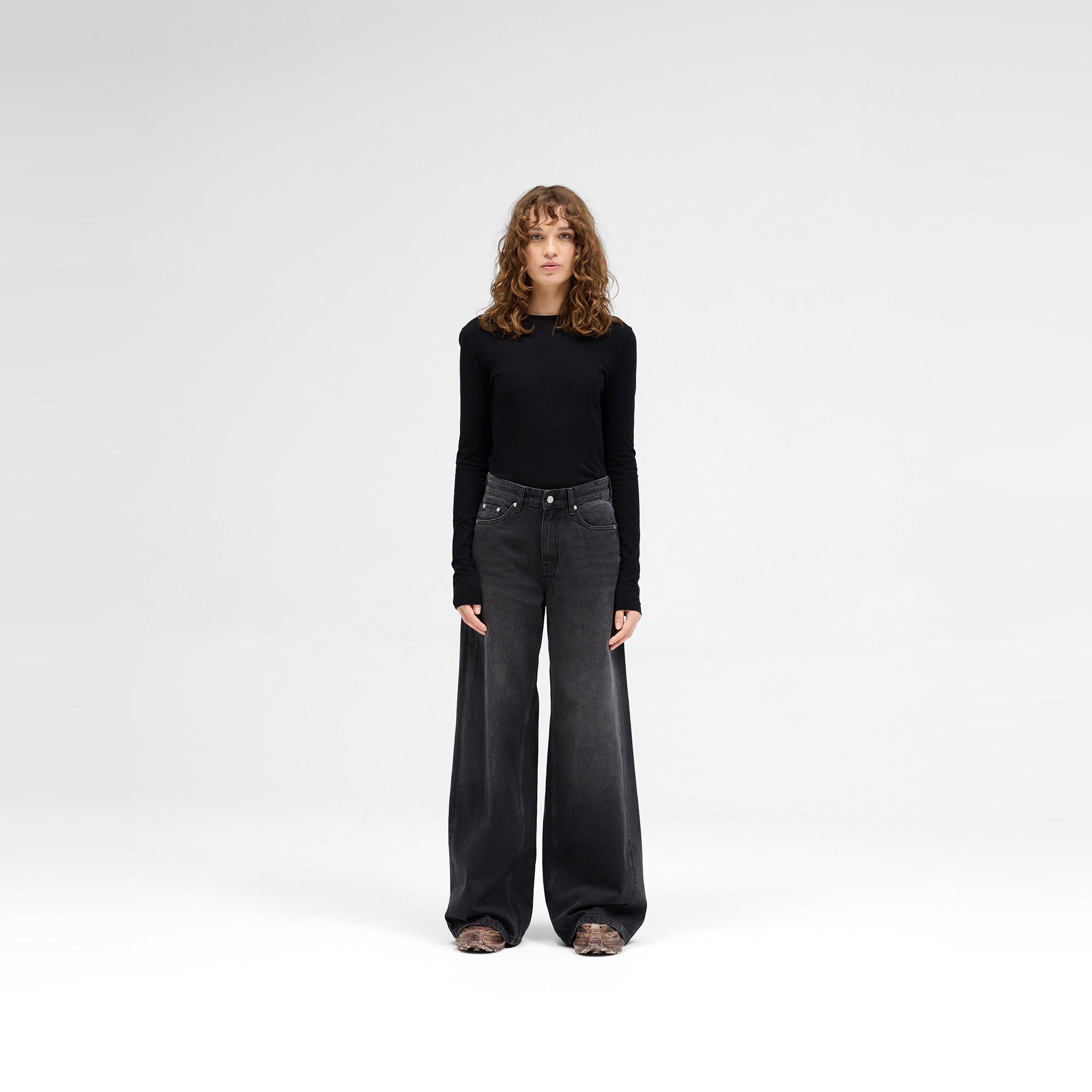 Washed Blue - Represent - Women's Wide Leg Jean - 4