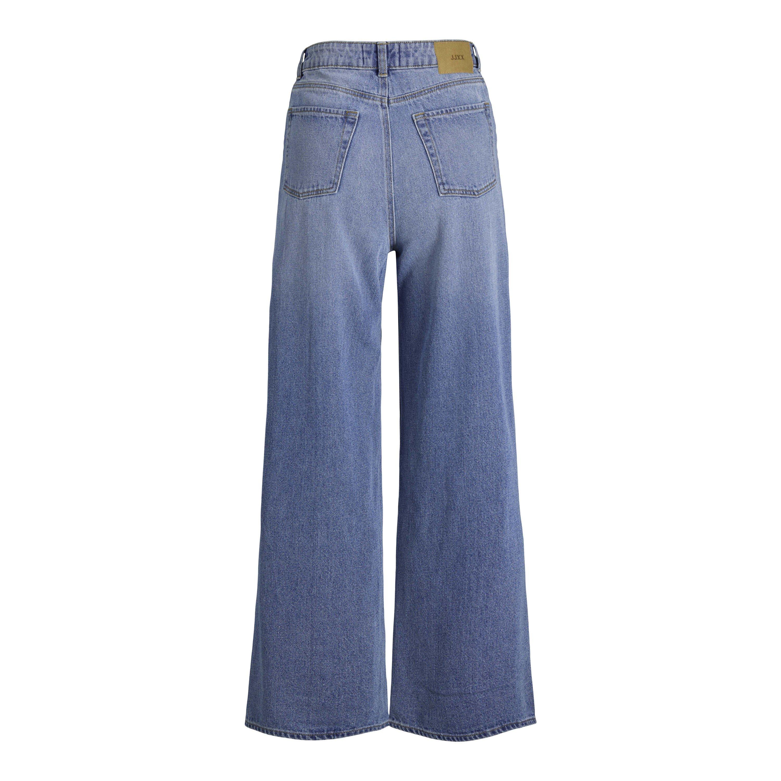 Md Blue Denim - JJXX - Women's Tokyo Wide High-Waisted Jeans - 2