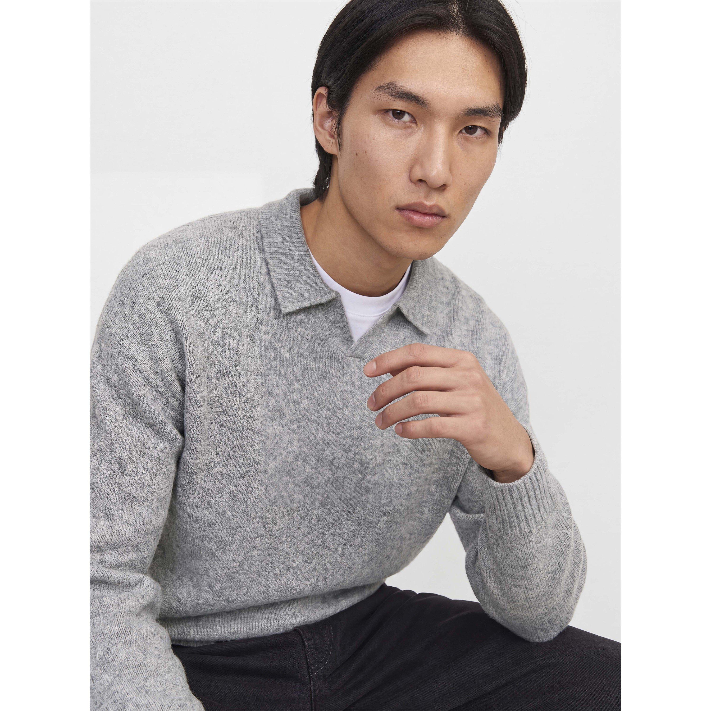 Lt Grey Melange - Jack and Jones - Jack Soho Ollie Knt Sn64 - 5