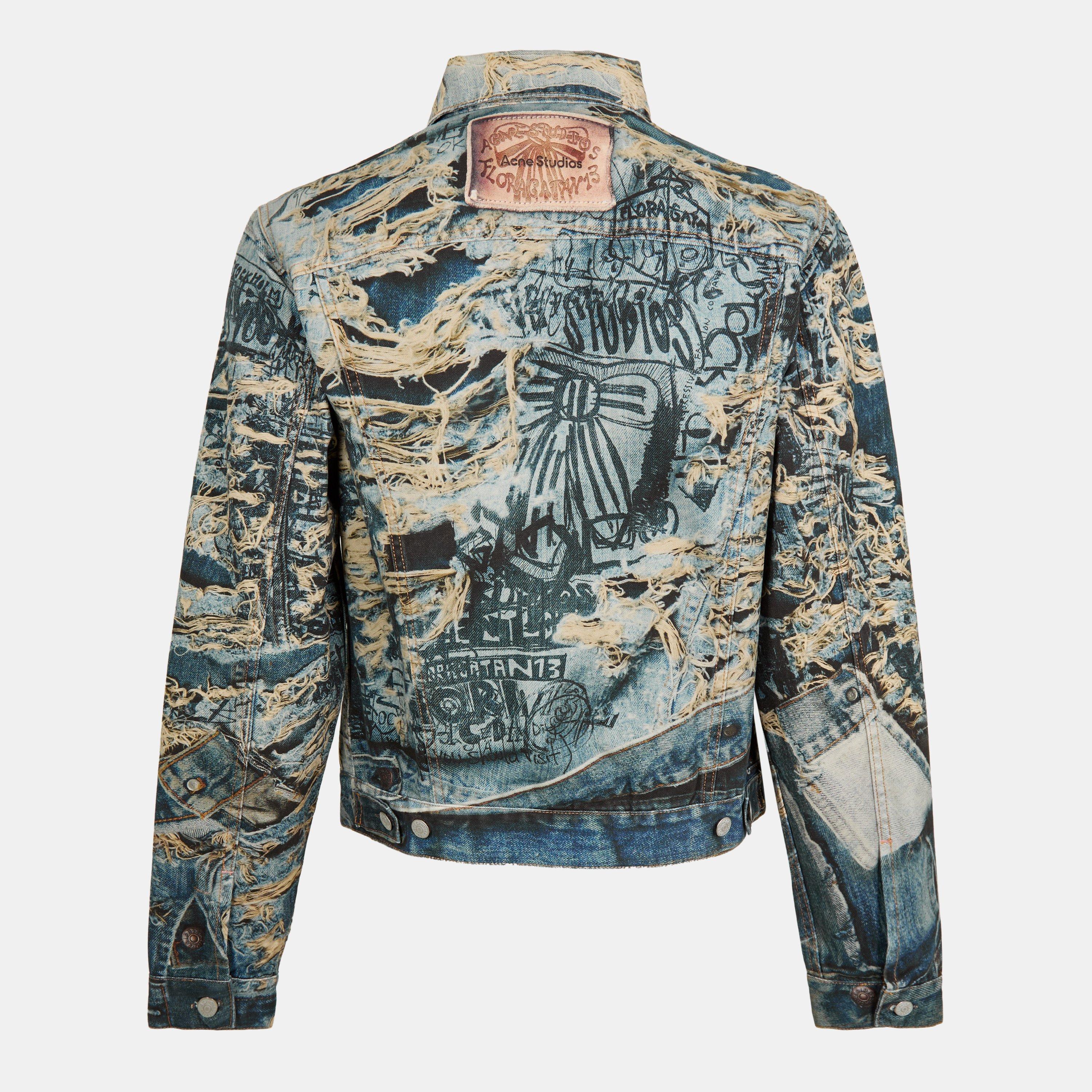 Multi - Acne Studios - Mens Trompe-LOeil Denim Jacket - 2