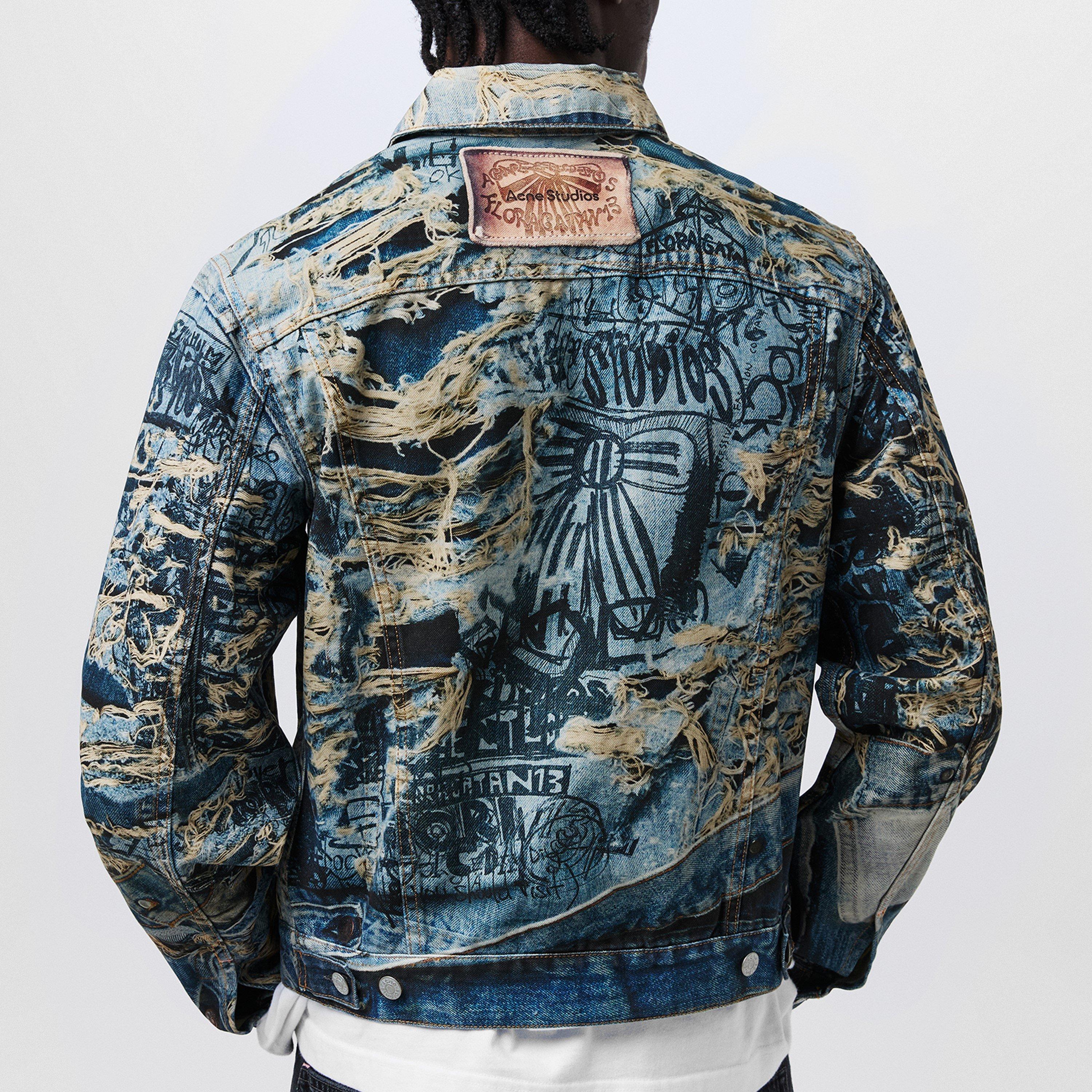 Multi - Acne Studios - Mens Trompe-LOeil Denim Jacket - 4