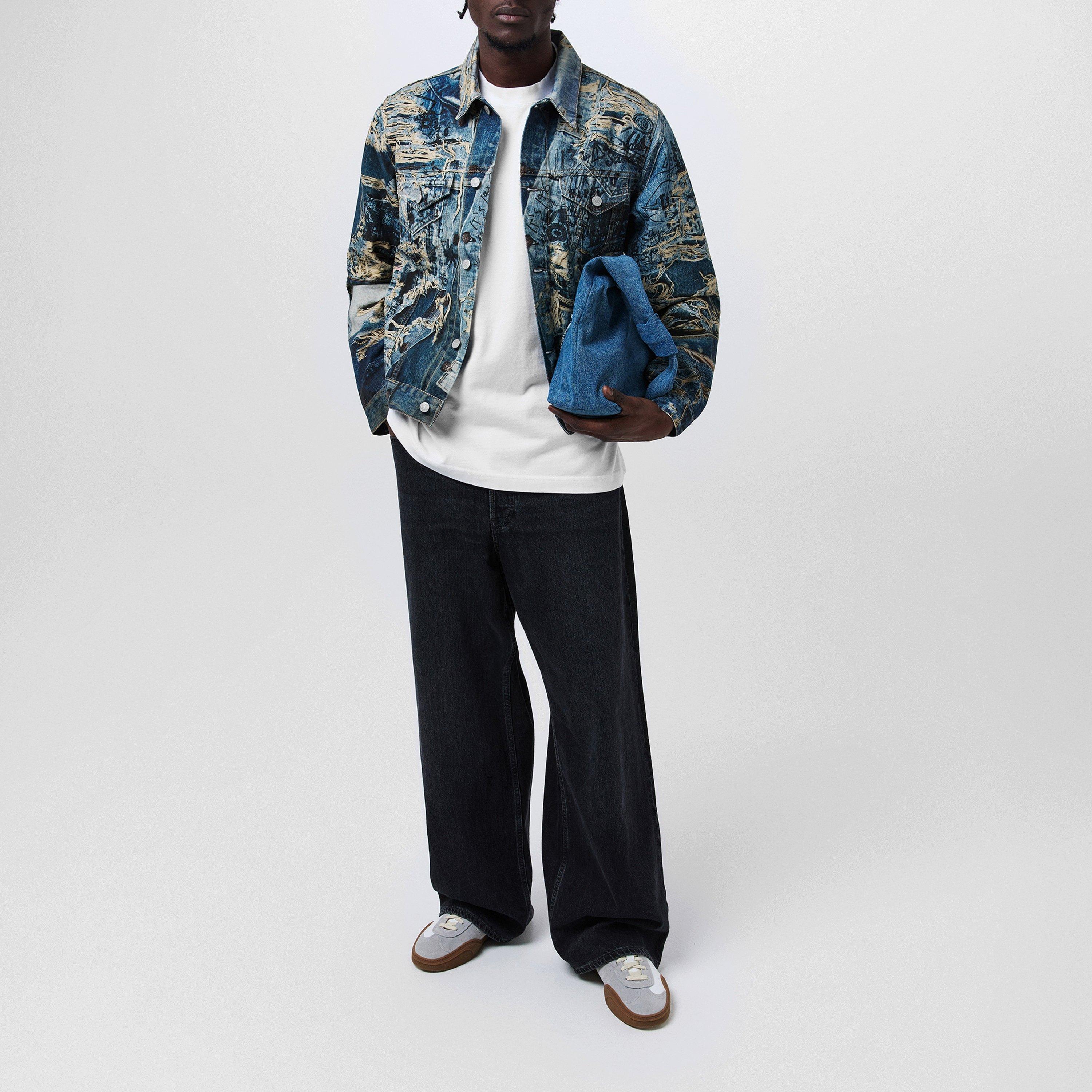 Multi - Acne Studios - Mens Trompe-LOeil Denim Jacket - 6