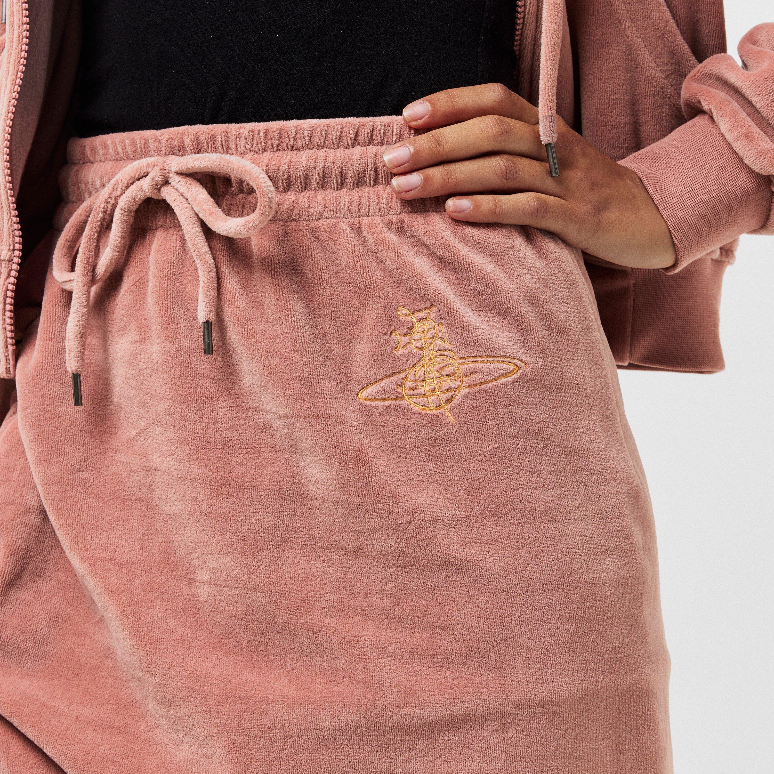 Dusty Pink - Vivienne Westwood - Women's Viv Velour Mini Skirt - 5