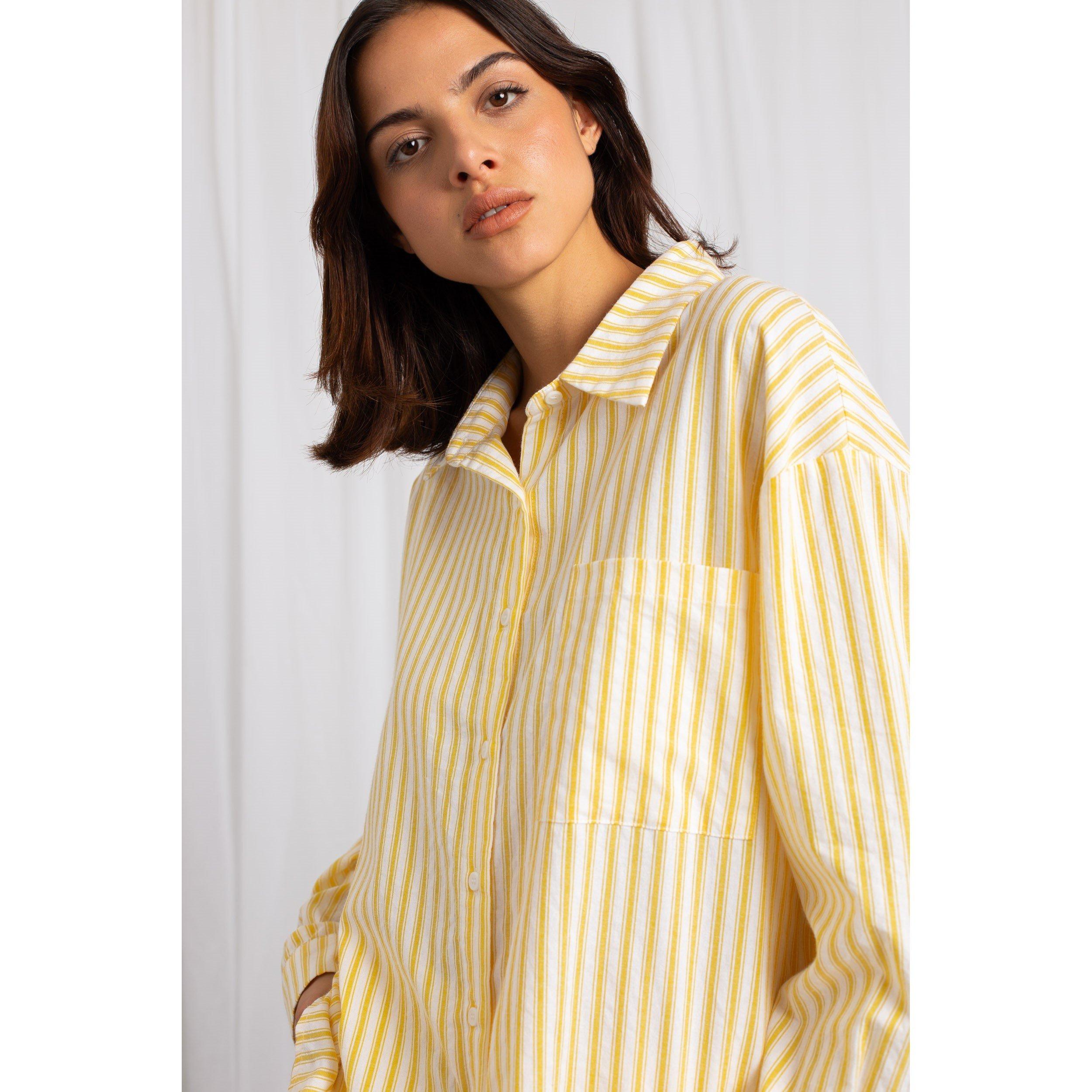 YELLOW - Daisy Street - Limona Oversized Shirt - 3