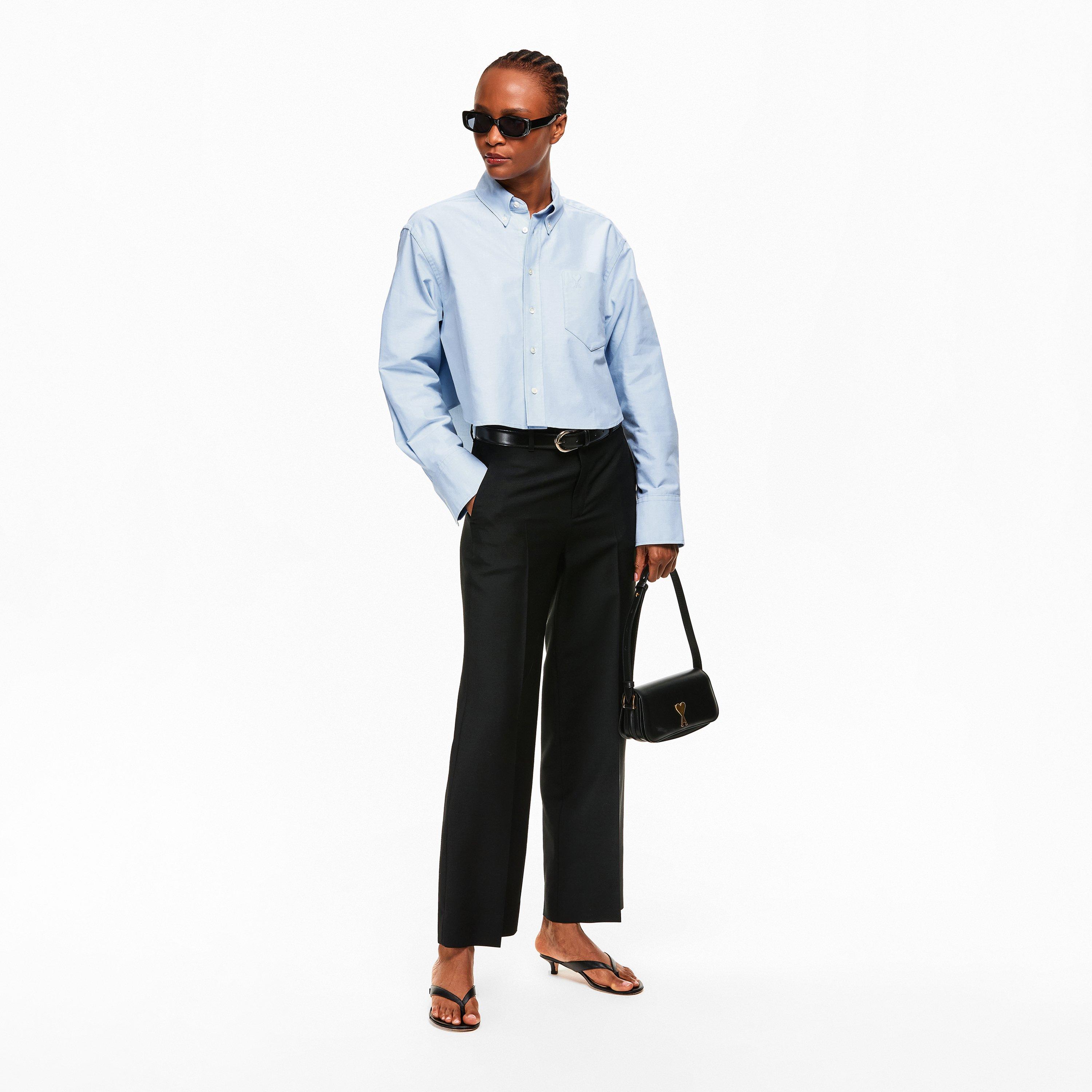 Bleu - Ami Paris - Women's Stripe Long Sleeve Shirt - 6