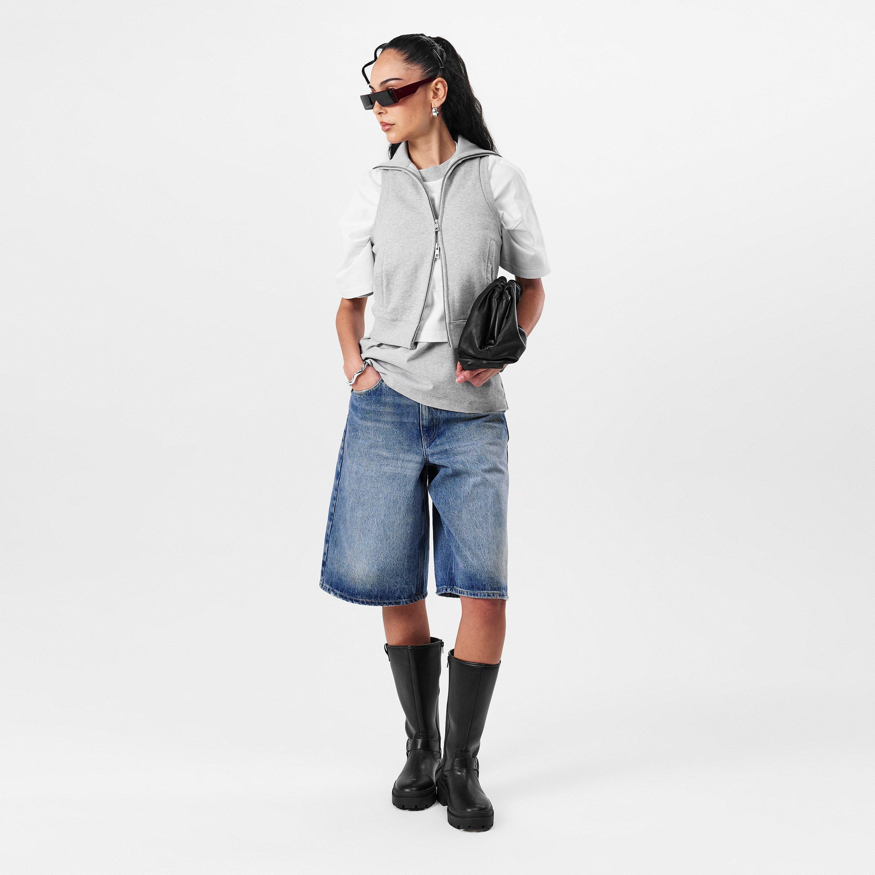 Grey Marl - Represent - Women's Everyday Sleeveless Zip Gilet - 6