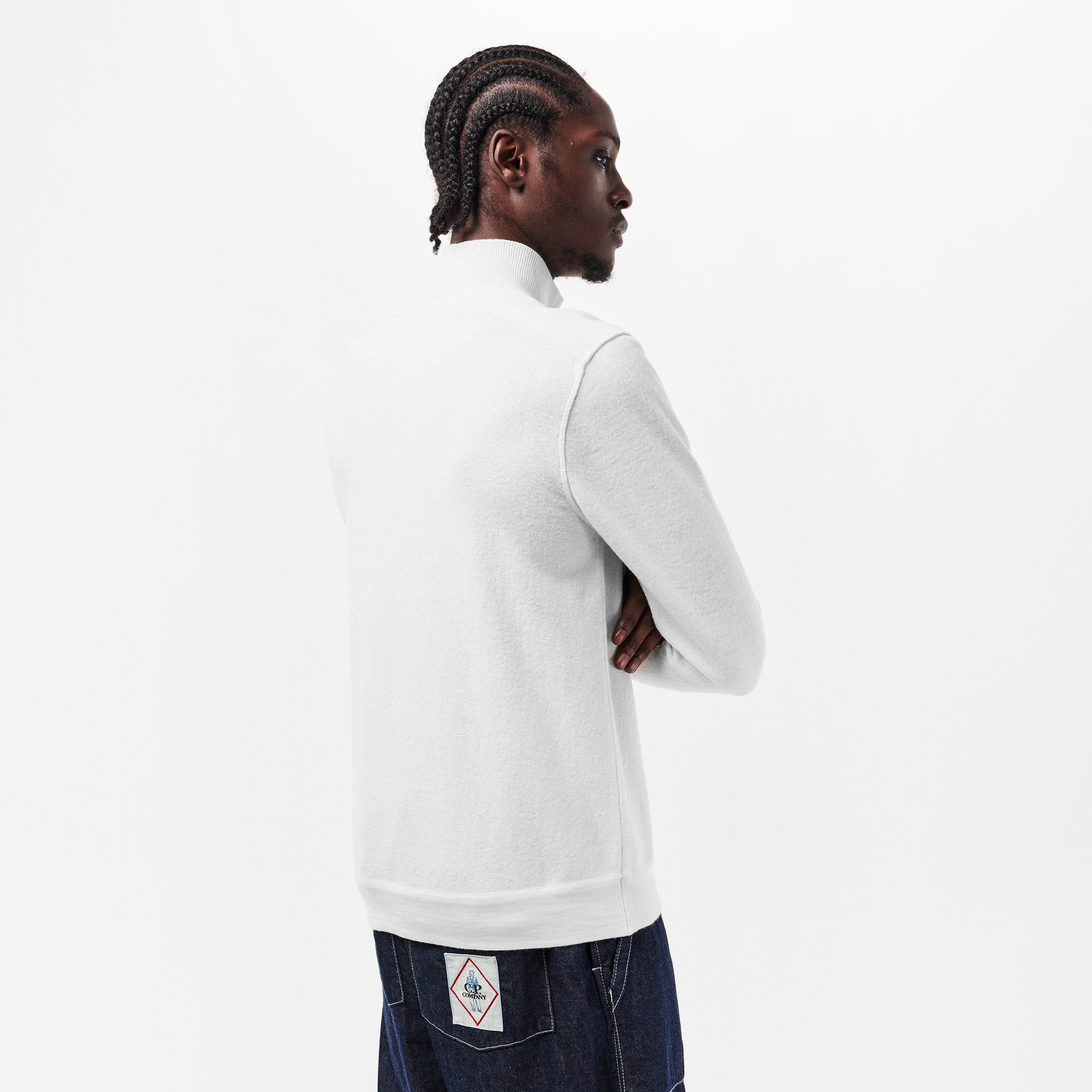 Gauze White 103 - CP Company - Men's Crew Neck Jumper - 4