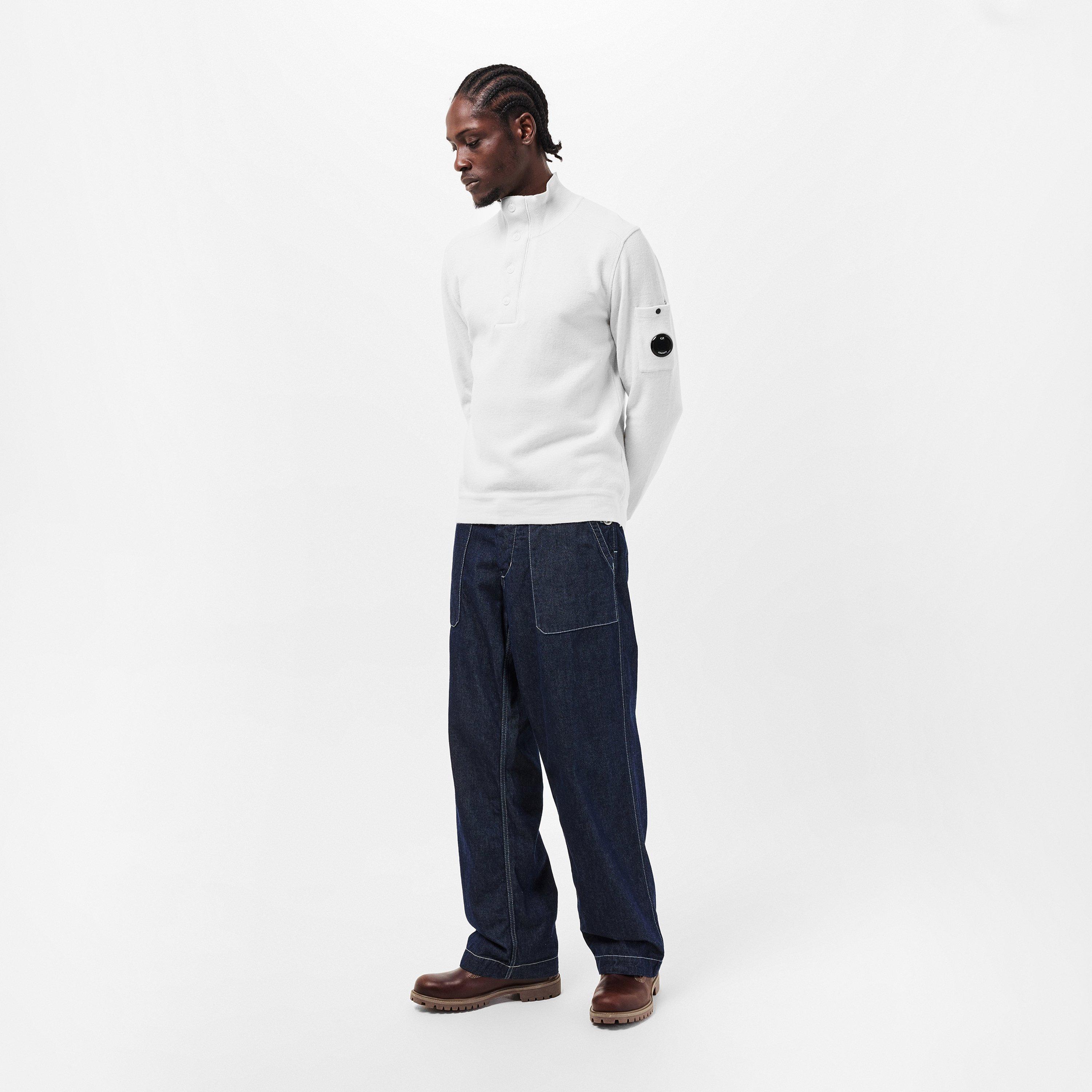 Gauze White 103 - CP Company - Men's Crew Neck Jumper - 6