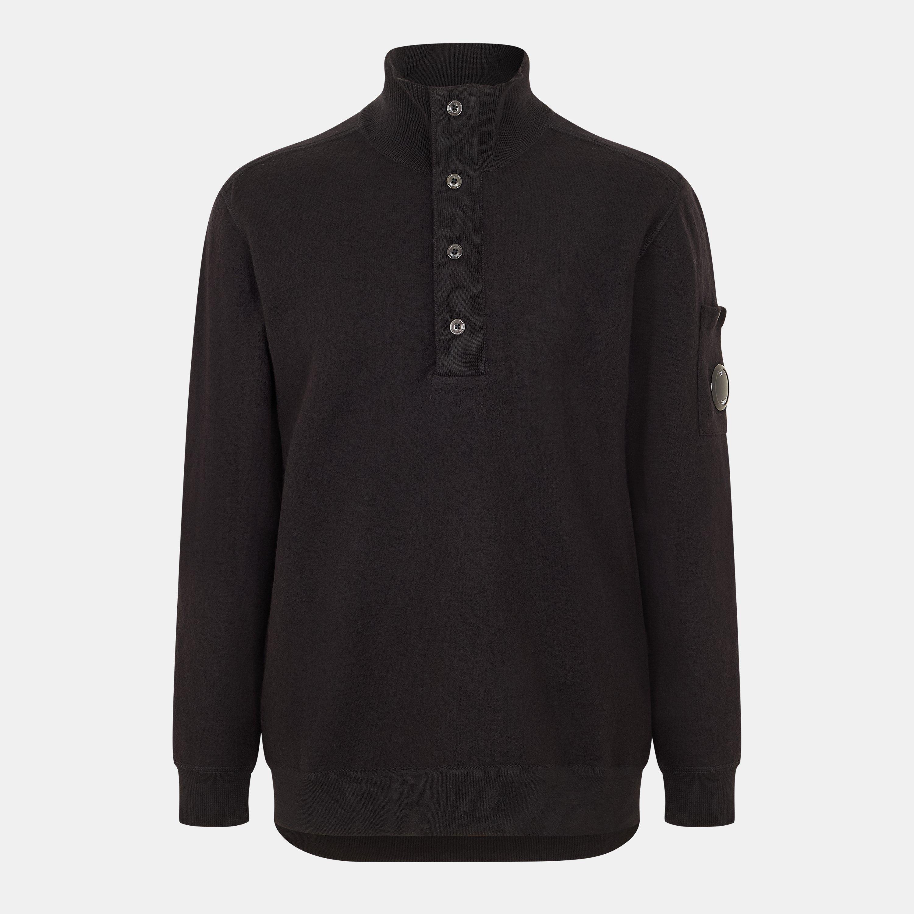 Cp Company Men's Crew Neck Jumper - Black 999 - XL (52)