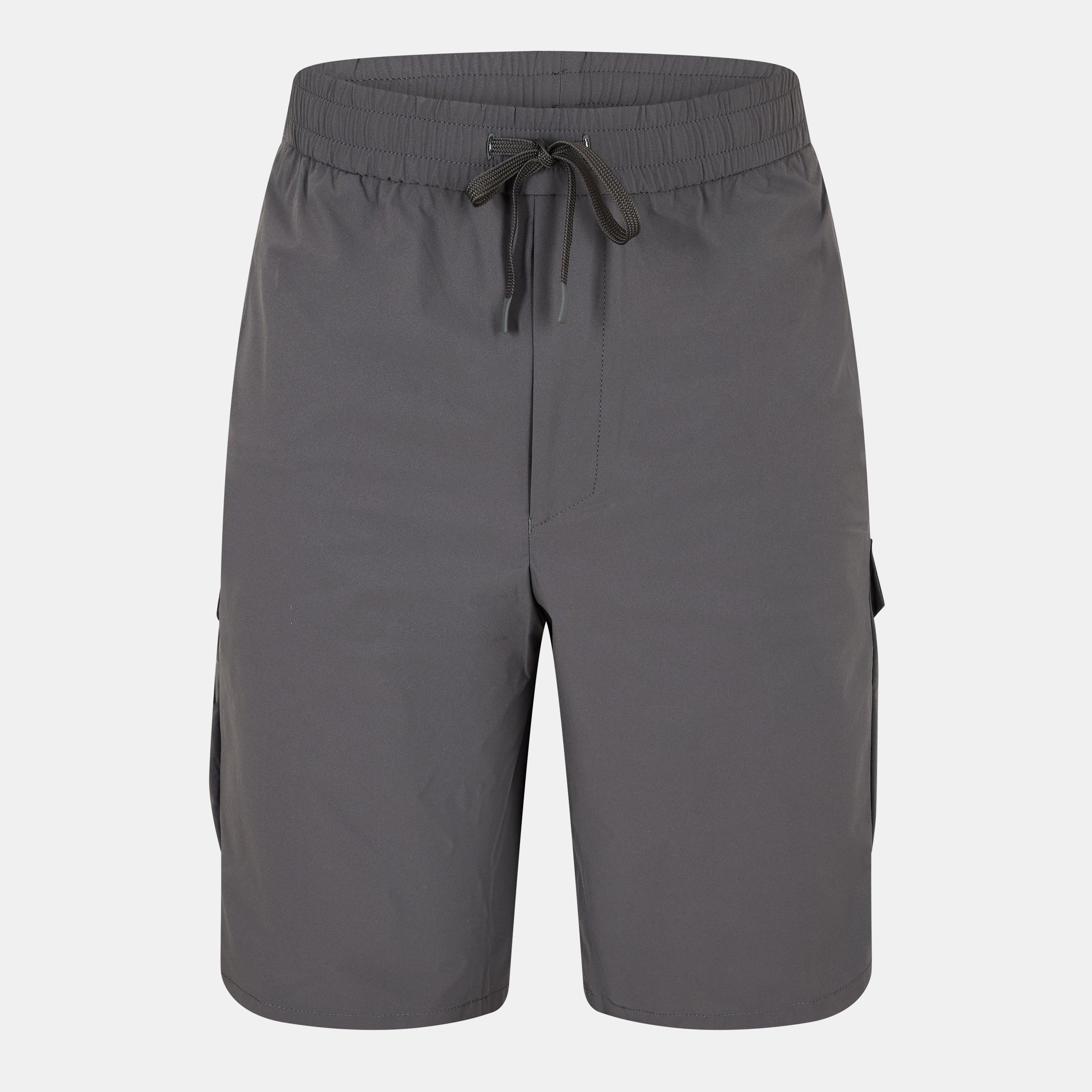 Dark Grey - Boss - Men's Urbanex Cargo Woven Tracksuit Shorts - 1