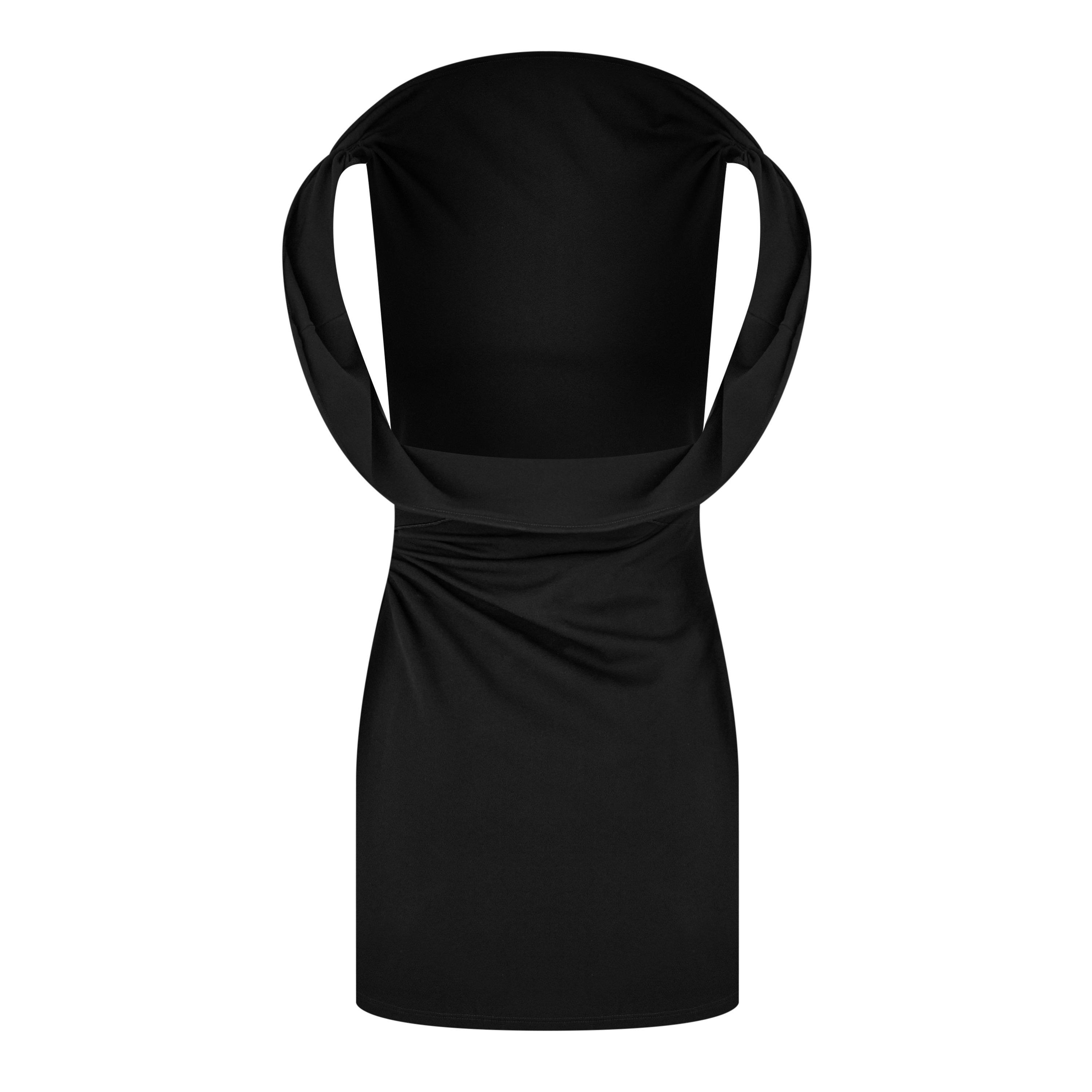 Black - Jacquemus - The Bardo Half-Moon Mini Dress - 6